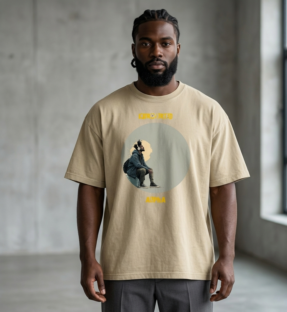 IntrovertedAlpha™ Oversized Faded T-Shirt — ISTJ Edition 035