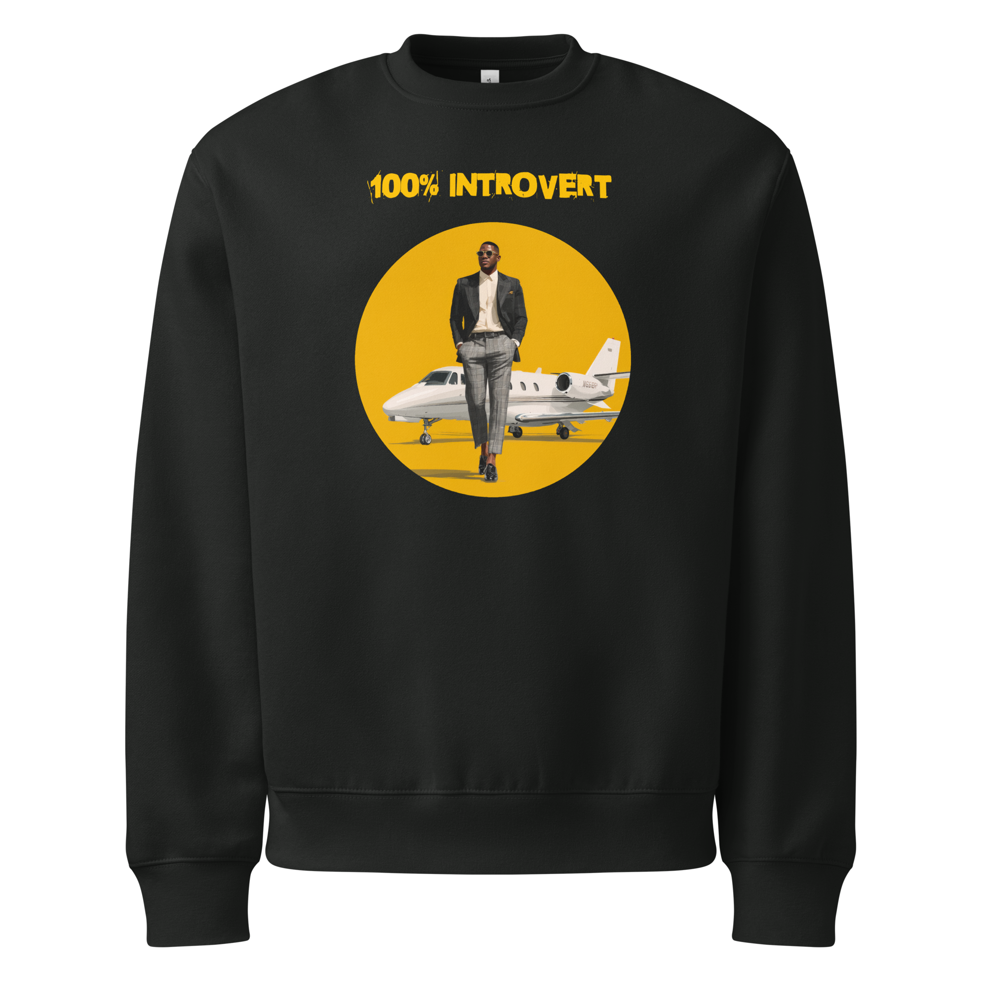 Xantho Philos™ Oversized Sweatshirt in Vintage Black for men, washed heavyweight sweatshirt with a relaxed oversized fit