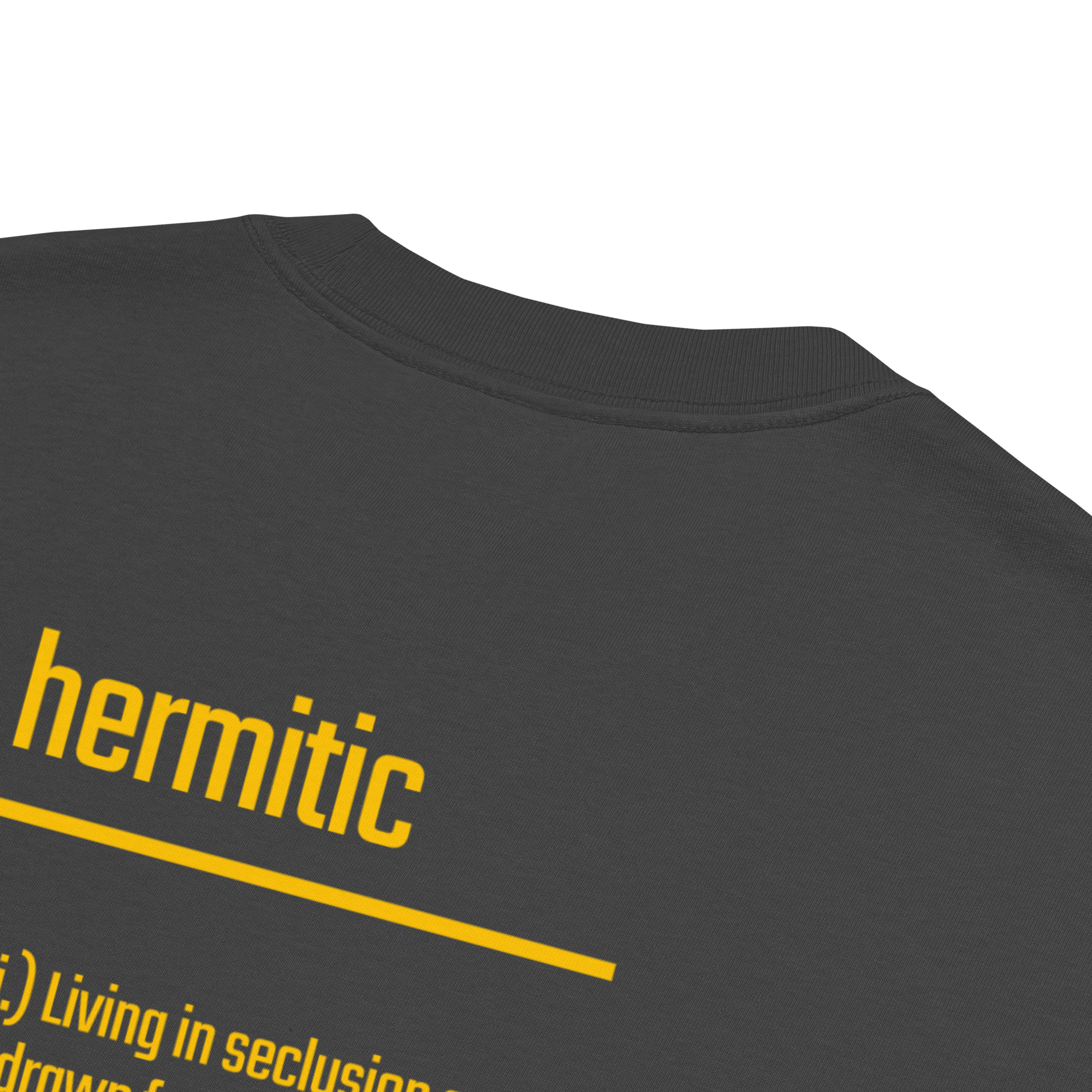 IntrovertedAlpha™ Oversized Faded T-Shirt in Faded Black for men, vintage-wash streetwear with a relaxed oversized fit
