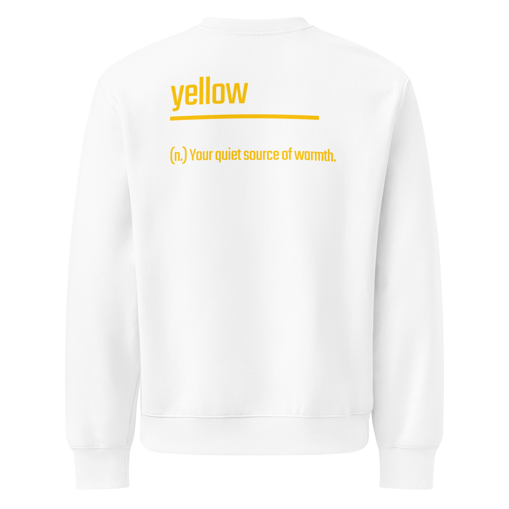 Xantho Philos™ Oversized Sweatshirt in White for men, clean minimalist sweatshirt with a premium heavyweight finish