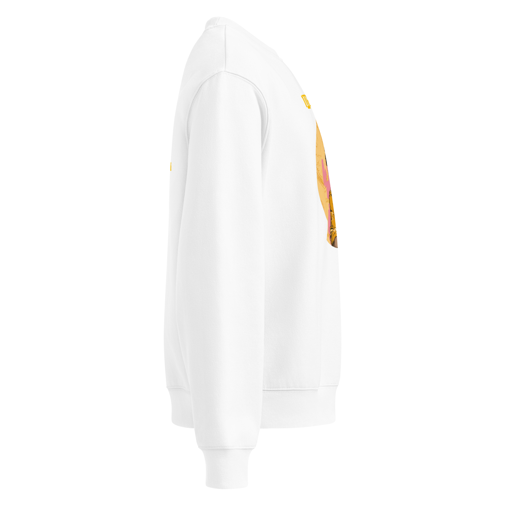 Xantho Philos™ Oversized Sweatshirt in White for men, clean minimalist sweatshirt with a premium heavyweight finish