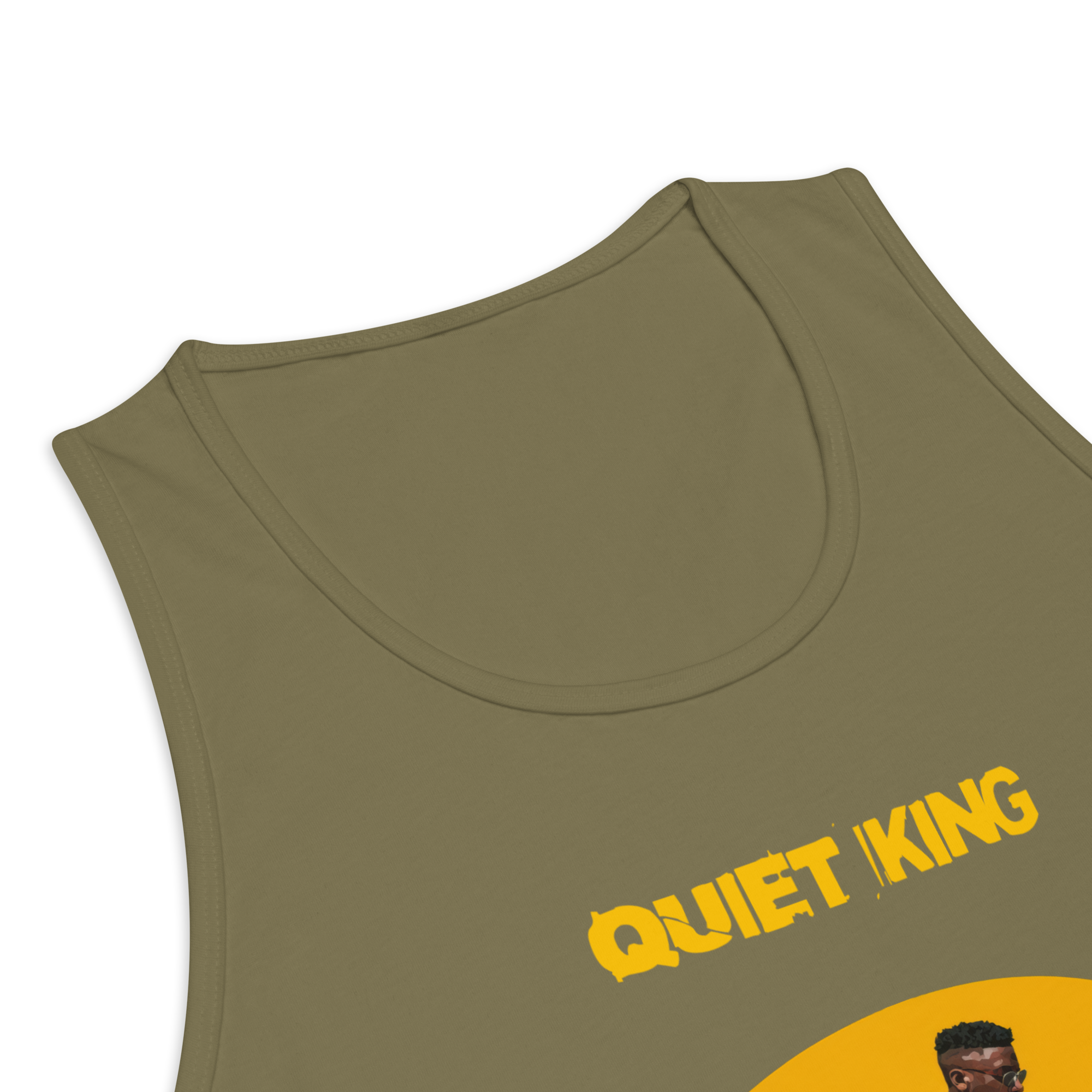 Xantho Philos™ Tank Top in Military Green for men, athletic streetwear tank with a grounded utilitarian tone