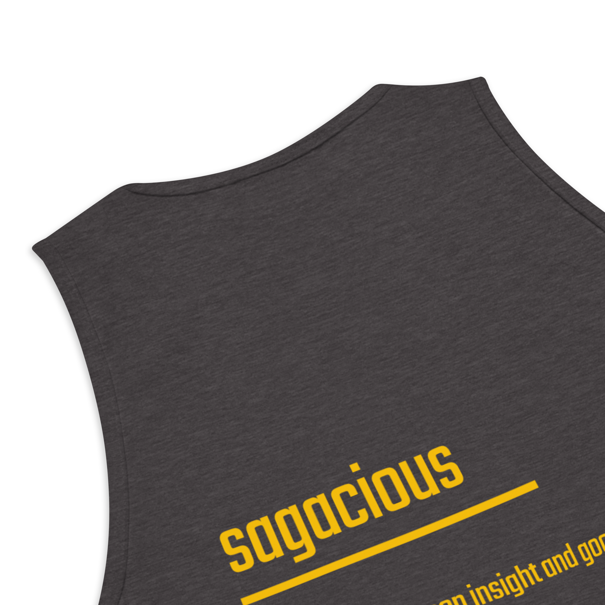 IntrovertedAlpha™ Tank Top in Charcoal Heather for men, soft-blend tank top with a clean everyday fit