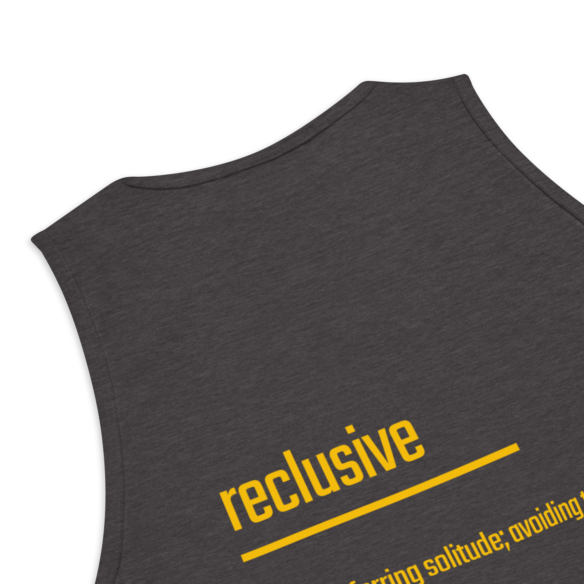IntrovertedAlpha™ Tank Top in Charcoal Heather for men, soft-blend tank top with a clean everyday fit