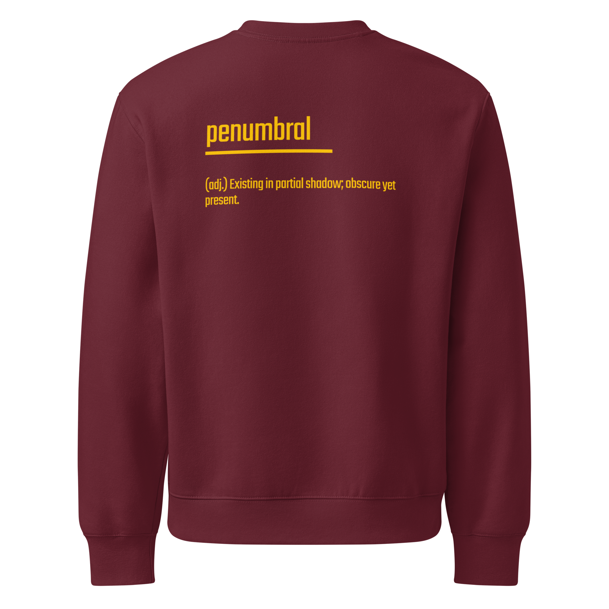 Xantho Philos™ Oversized Sweatshirt in Maroon for men, rich-toned oversized sweatshirt with heavyweight comfort