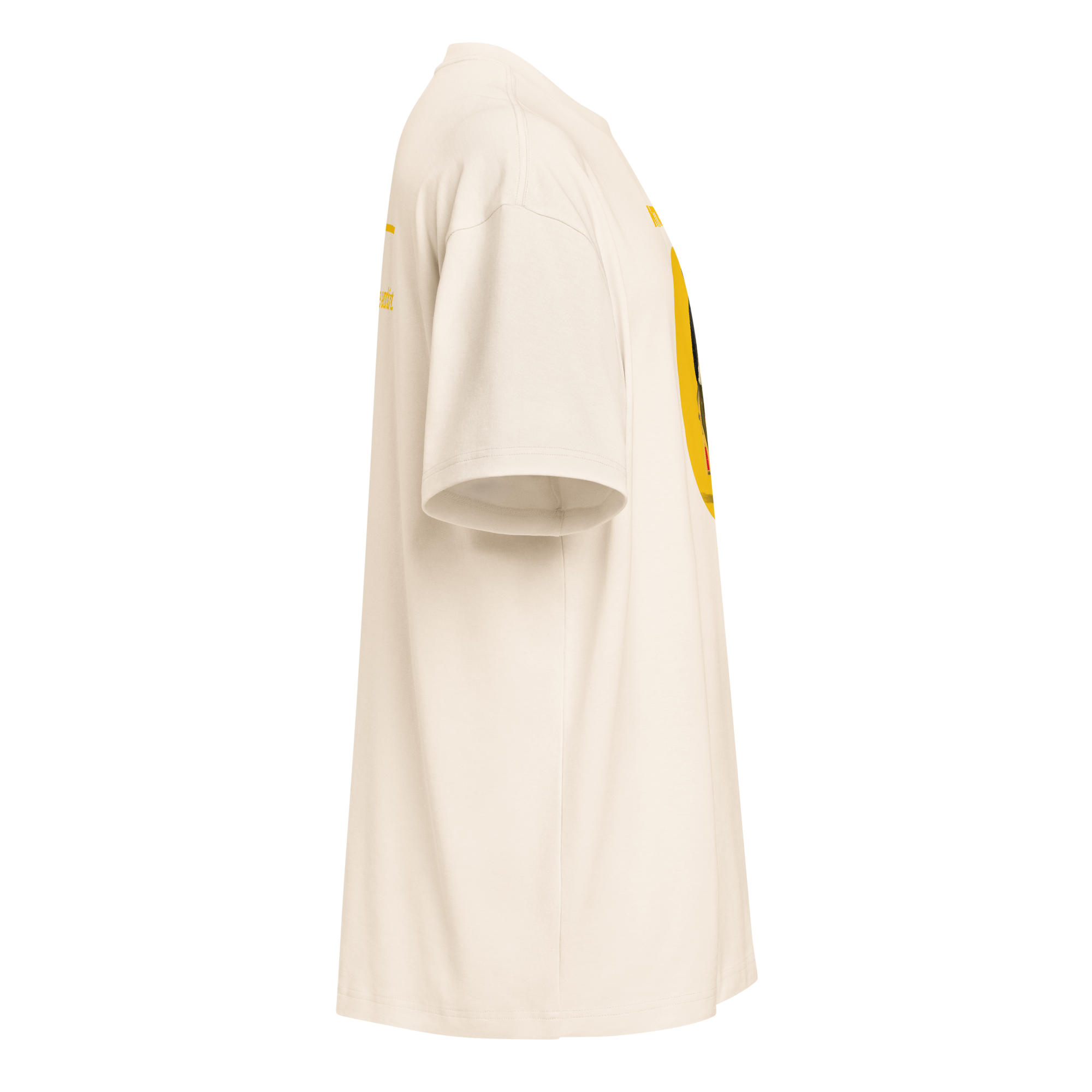Xantho Philos™ Box Tee in Vintage White for men, soft-toned box tee with a minimalist oversized fit
