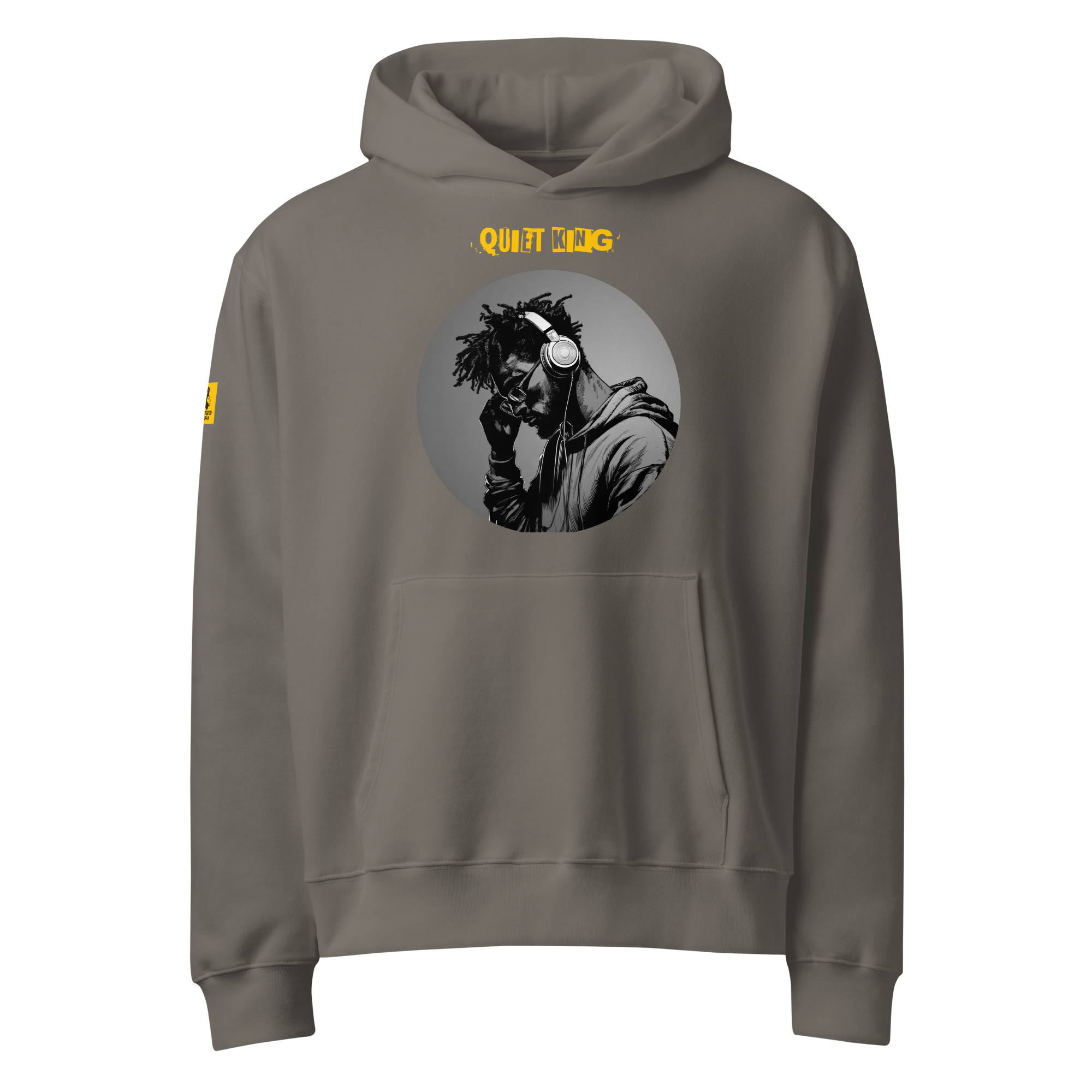 Xantho Philos™ Oversized Hoodie in Asphalt for men, clean minimalist hoodie with premium heavyweight comfort