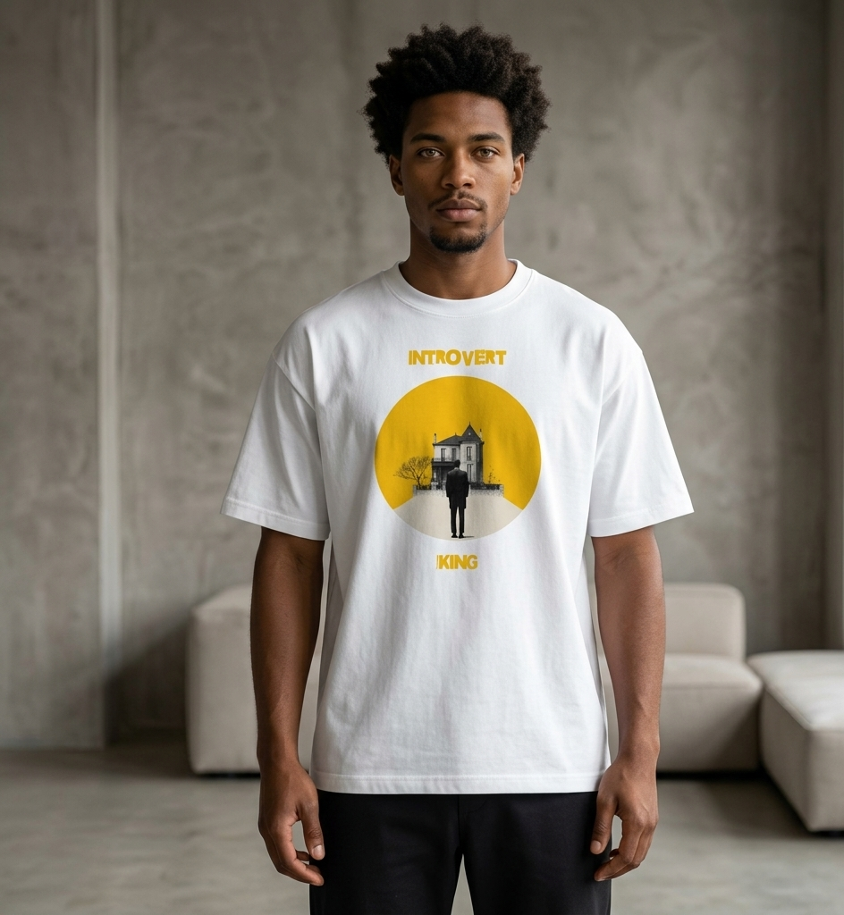 Xantho Philos™ Box Tee in White for men, crisp structured box tee with a clean premium finish