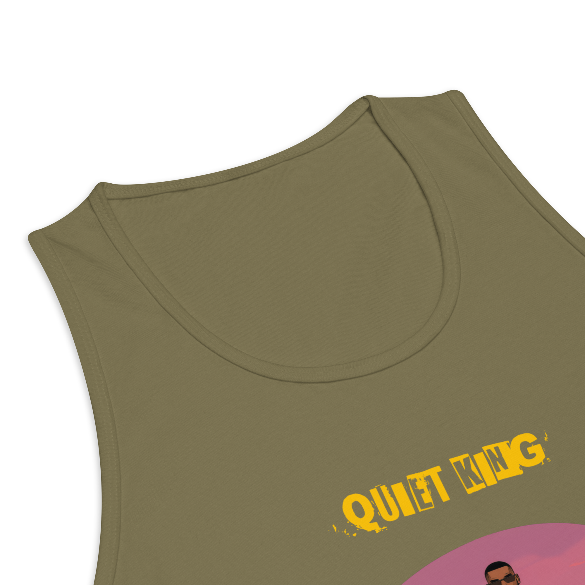 Xantho Philos™ Tank Top in Military Green for men, athletic streetwear tank with a grounded utilitarian tone