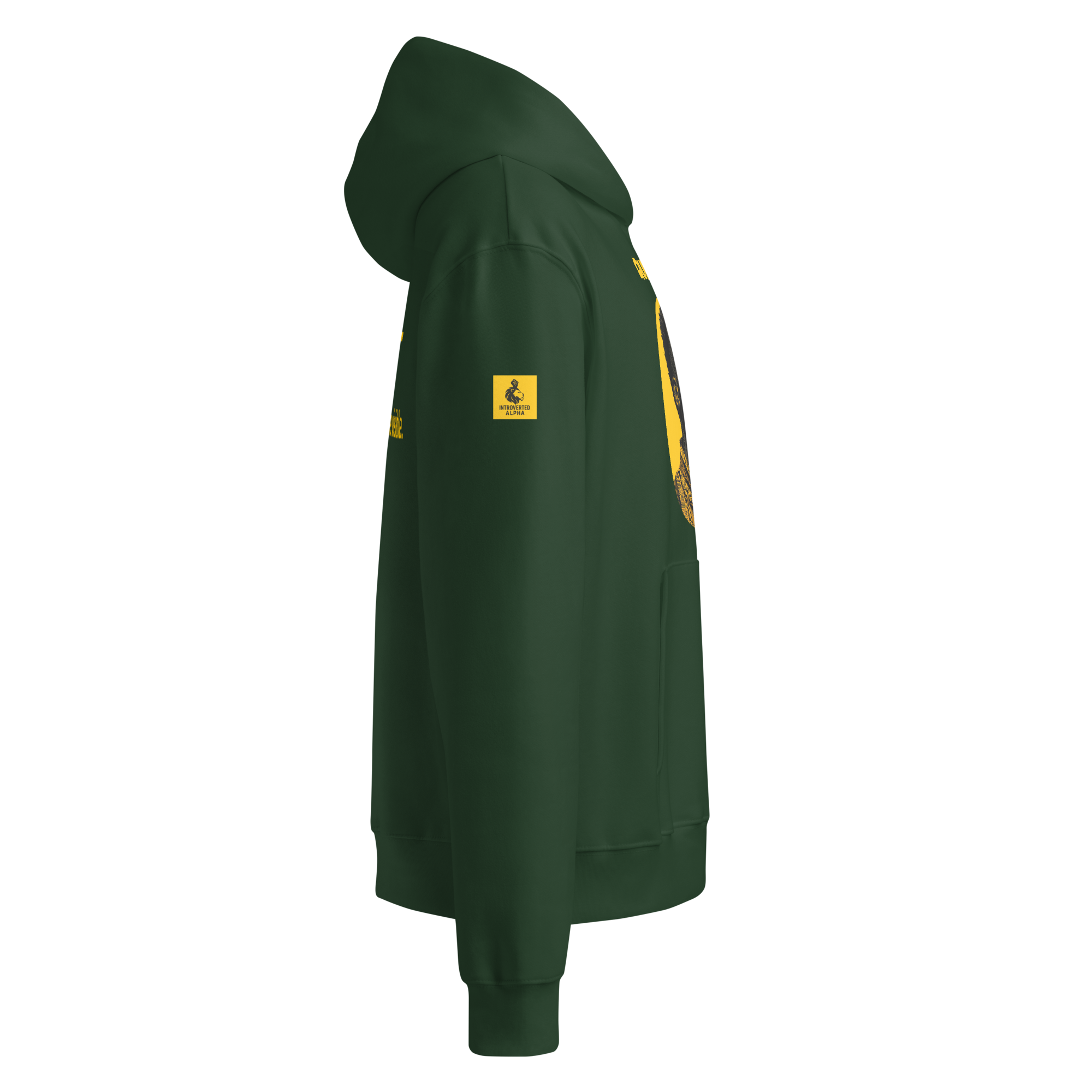 Xantho Philos™ Oversized Hoodie in Forest for men, elevated everyday streetwear with a relaxed oversized fit
