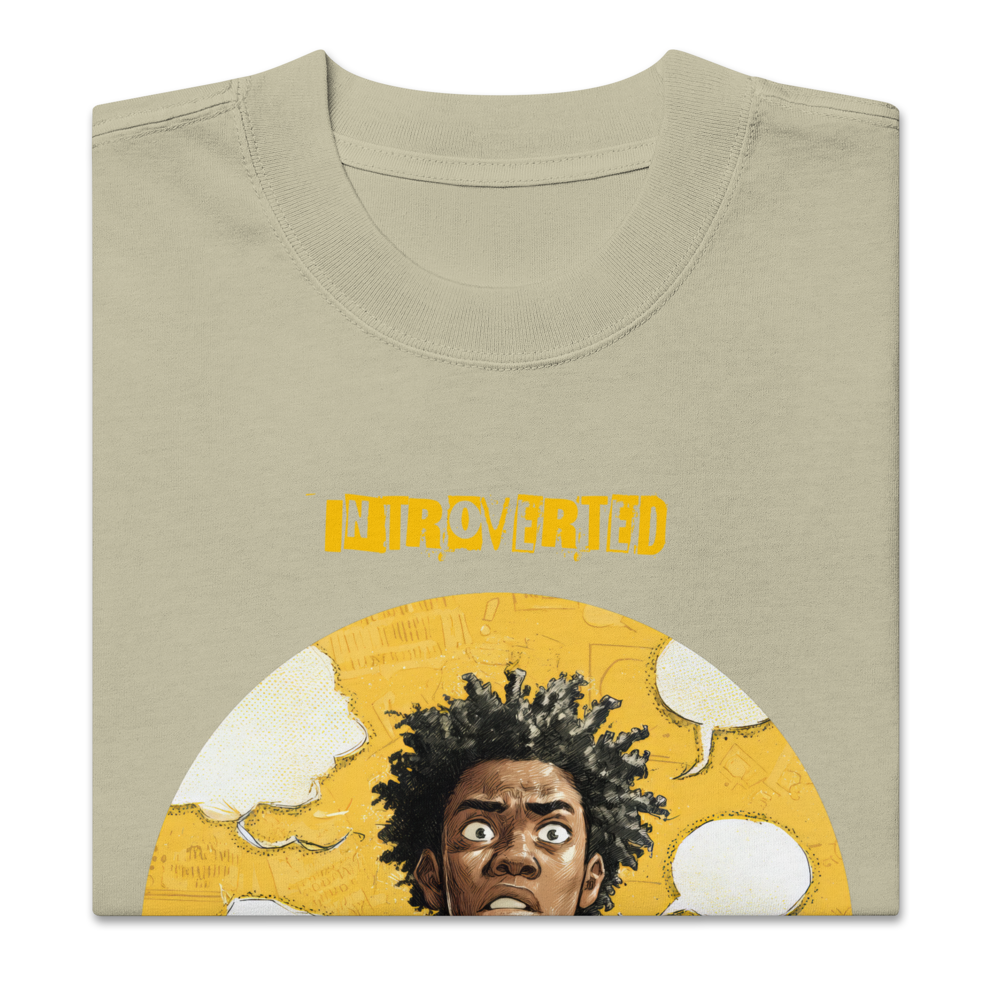 IntrovertedAlpha™ Oversized Faded T-Shirt in Faded Eucalyptus for men, washed green oversized T-shirt with premium casual style