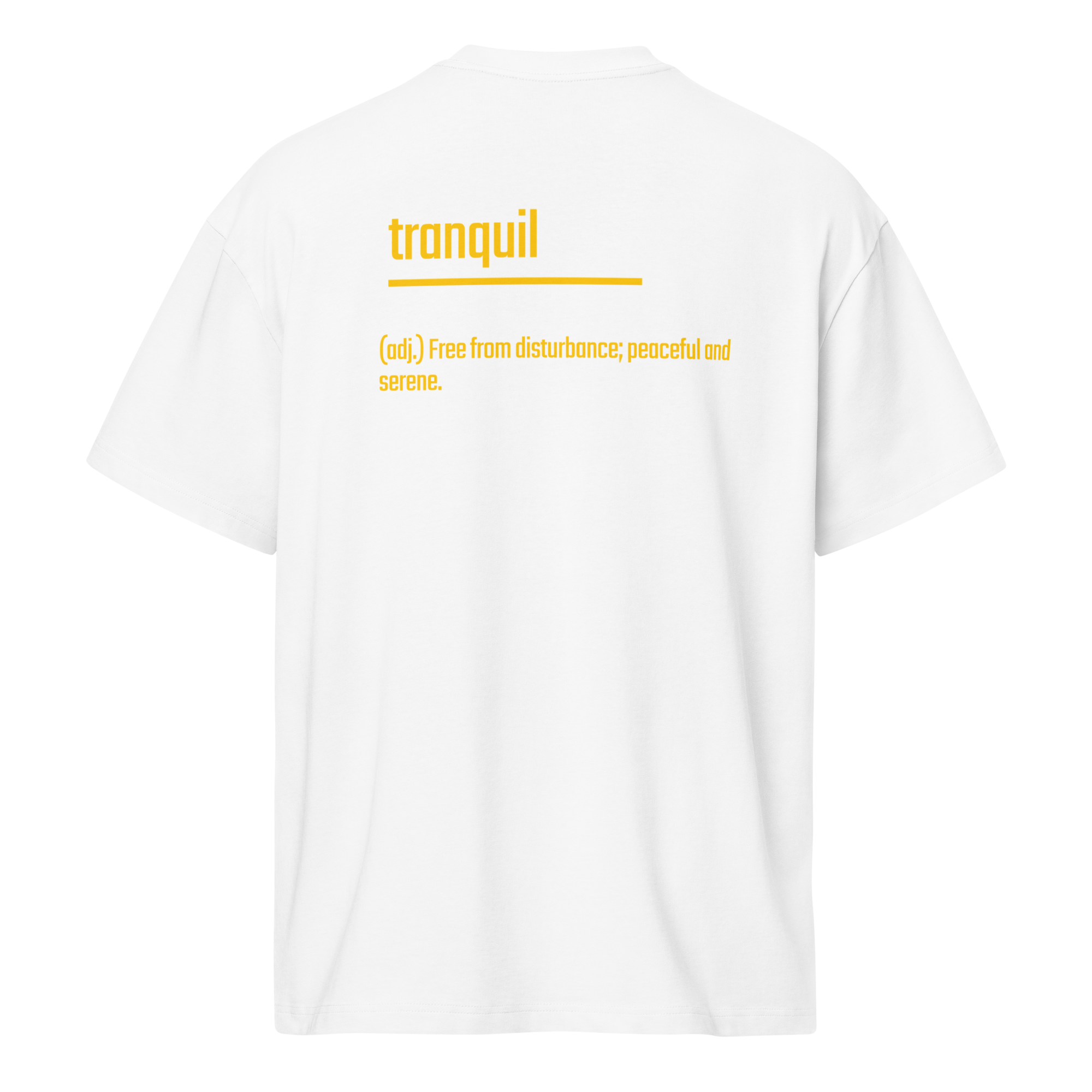 IntrovertedAlpha™ Box Tee in White for men, crisp structured box tee with a clean premium finish