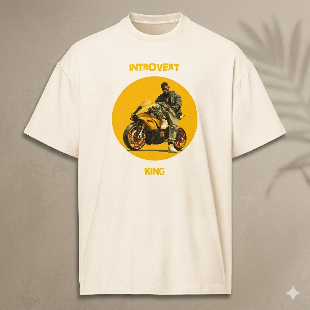 Xantho Philos™ Box Tee in Vintage White for men, soft-toned box tee with a minimalist oversized fit