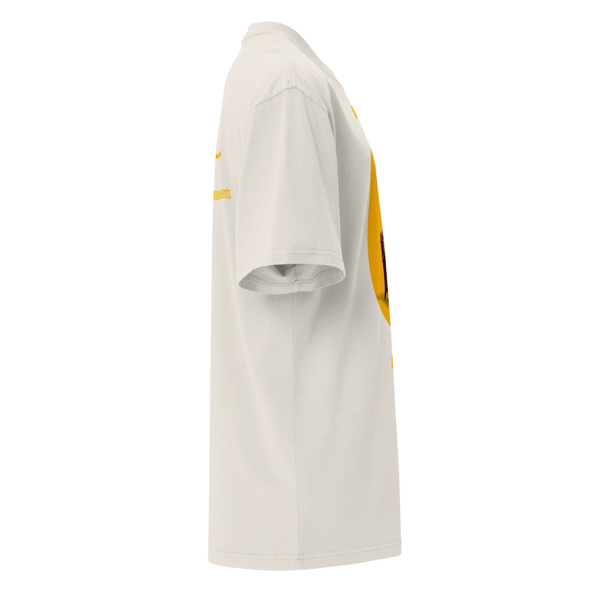 Xantho Philos™ Oversized Faded T-Shirt in Faded Bone for men, soft neutral oversized T-shirt with a minimalist streetwear feel