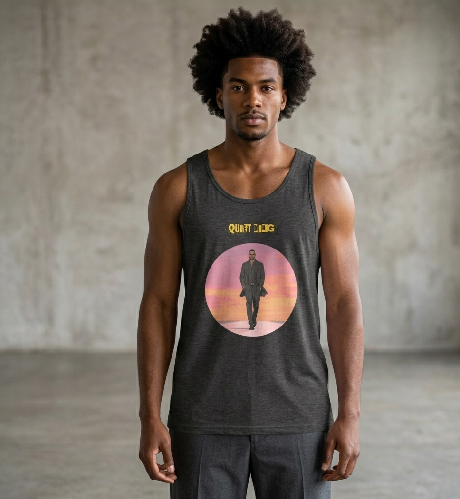Xantho Philos™ Tank Top in Charcoal Heather for men, soft-blend tank top with a clean everyday fit
