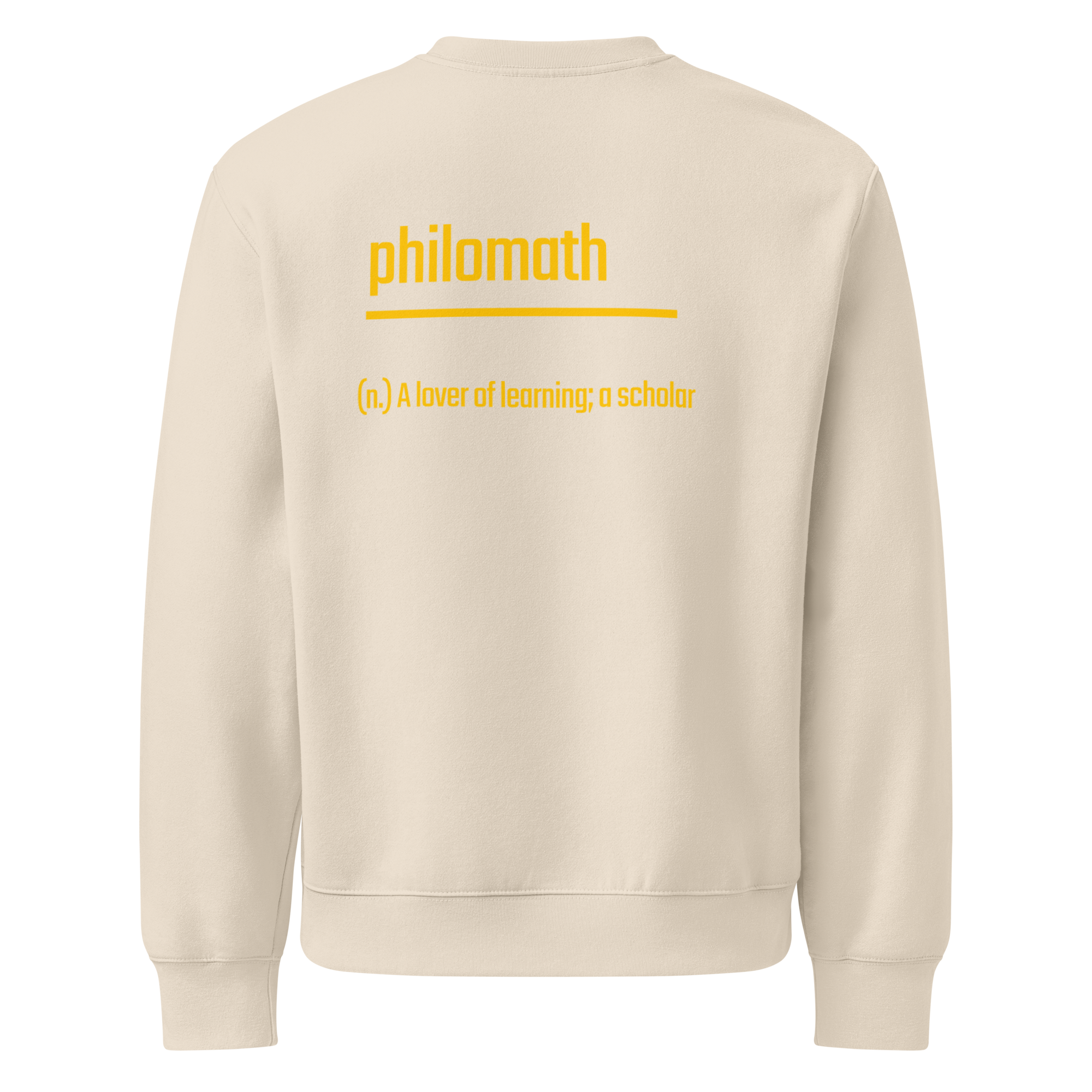 Xantho Philos™ Oversized Sweatshirt in Dust for men, soft neutral sweatshirt with a relaxed oversized fit