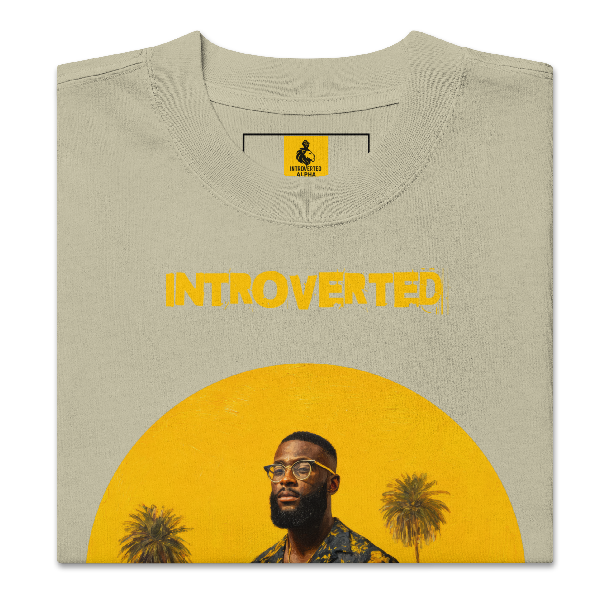 Xantho Philos™ Oversized Faded T-Shirt in Faded Eucalyptus for men, washed green oversized T-shirt with premium casual style