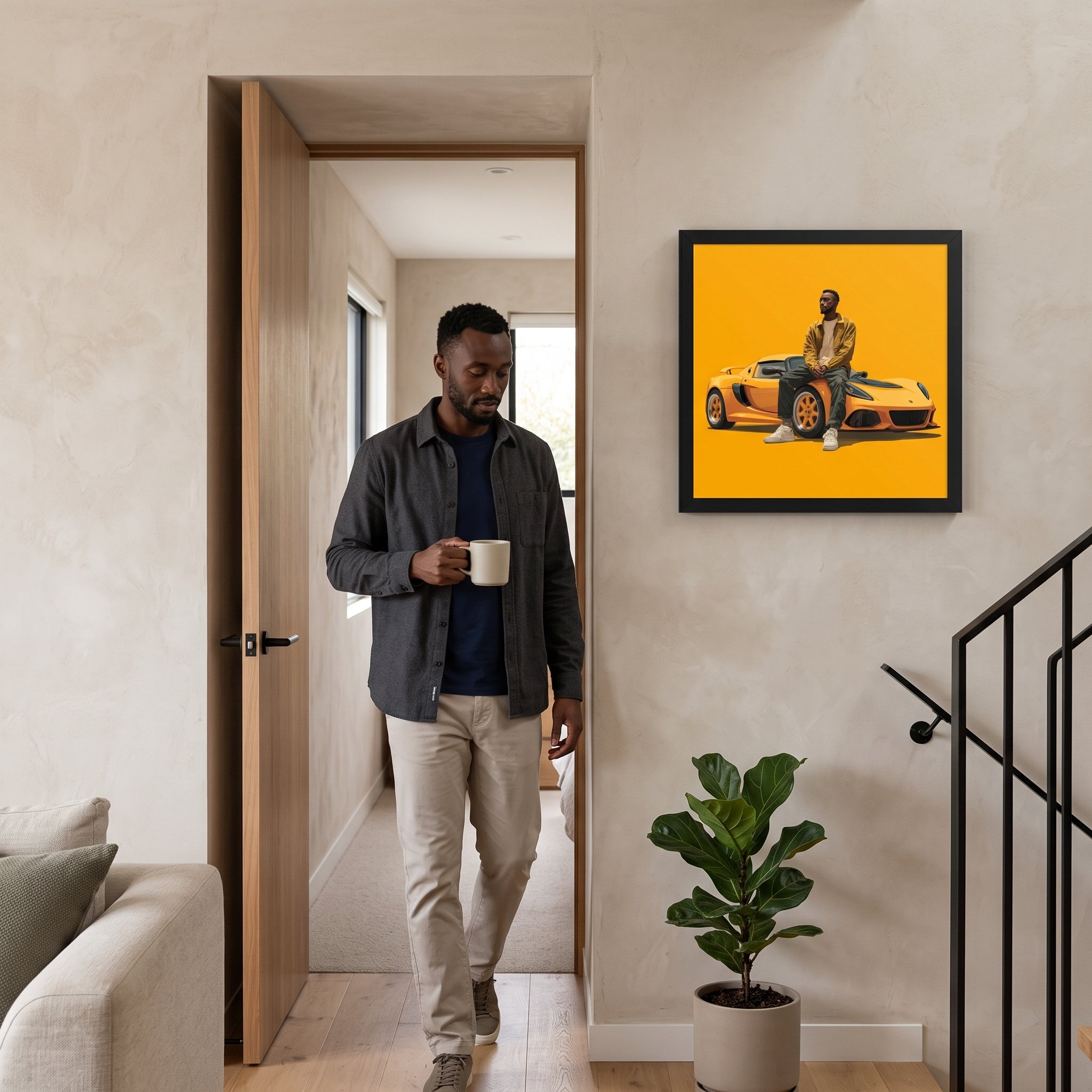 Earned Perspective — Enhanced Matte Framed Wall Art