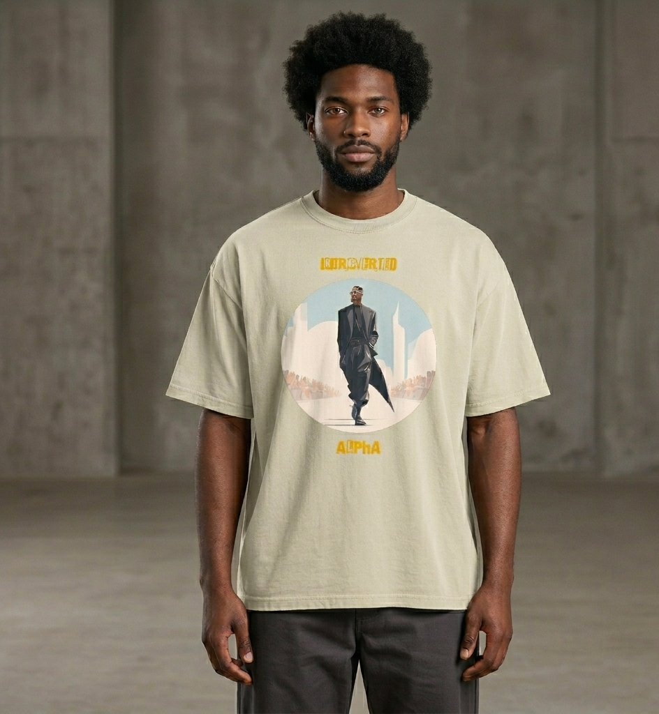 Xantho Philos™ Oversized Faded T-Shirt in Faded Eucalyptus for men, washed green oversized T-shirt with premium casual style