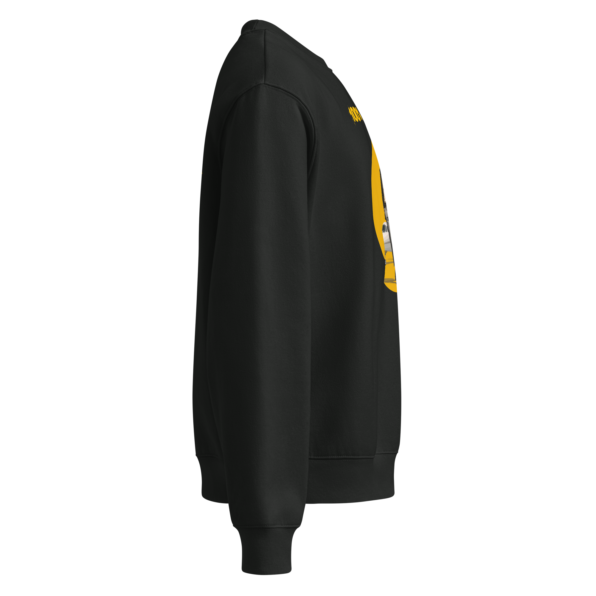 Xantho Philos™ Oversized Sweatshirt in Vintage Black for men, washed heavyweight sweatshirt with a relaxed oversized fit