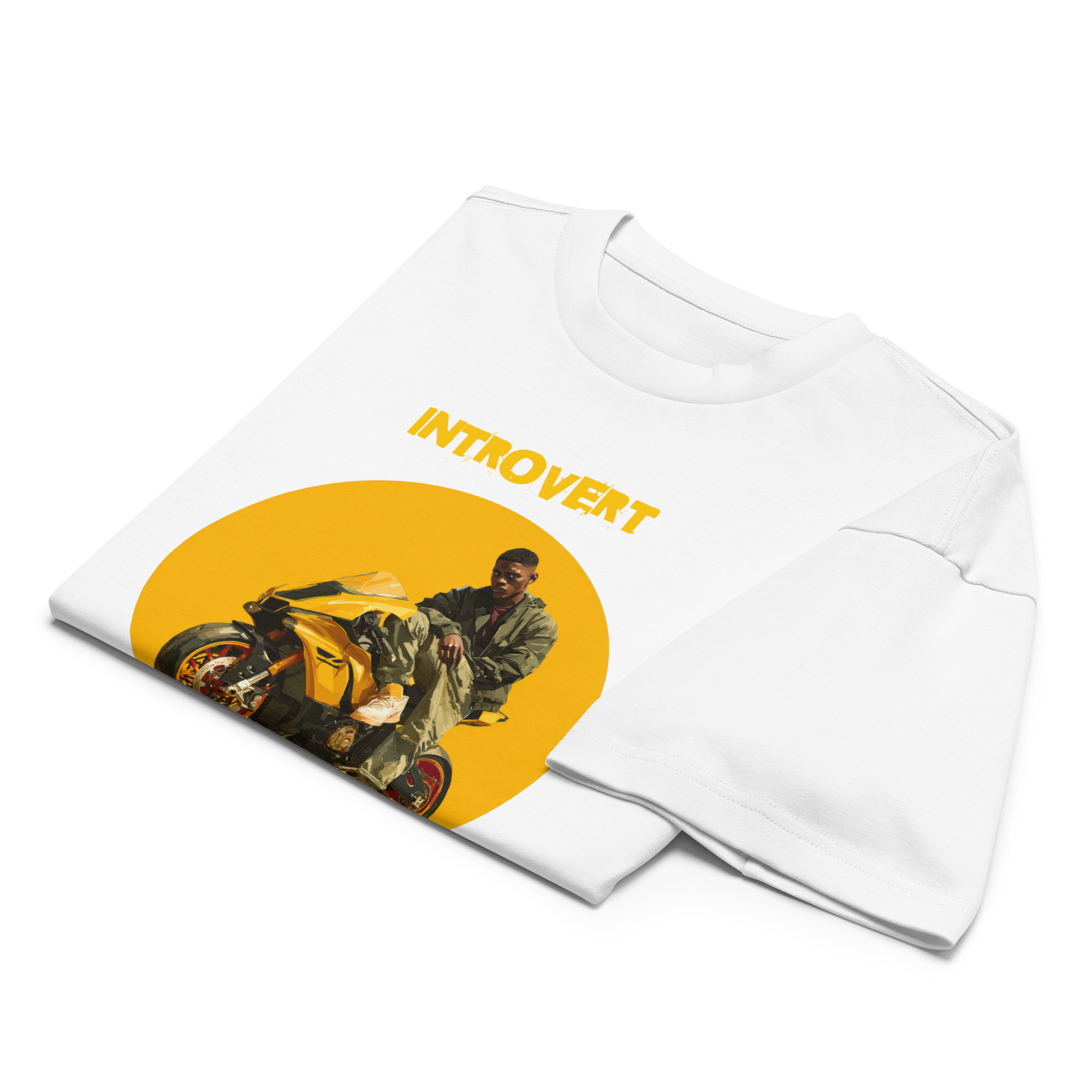 Xantho Philos™ Box Tee in White for men, crisp structured box tee with a clean premium finish
