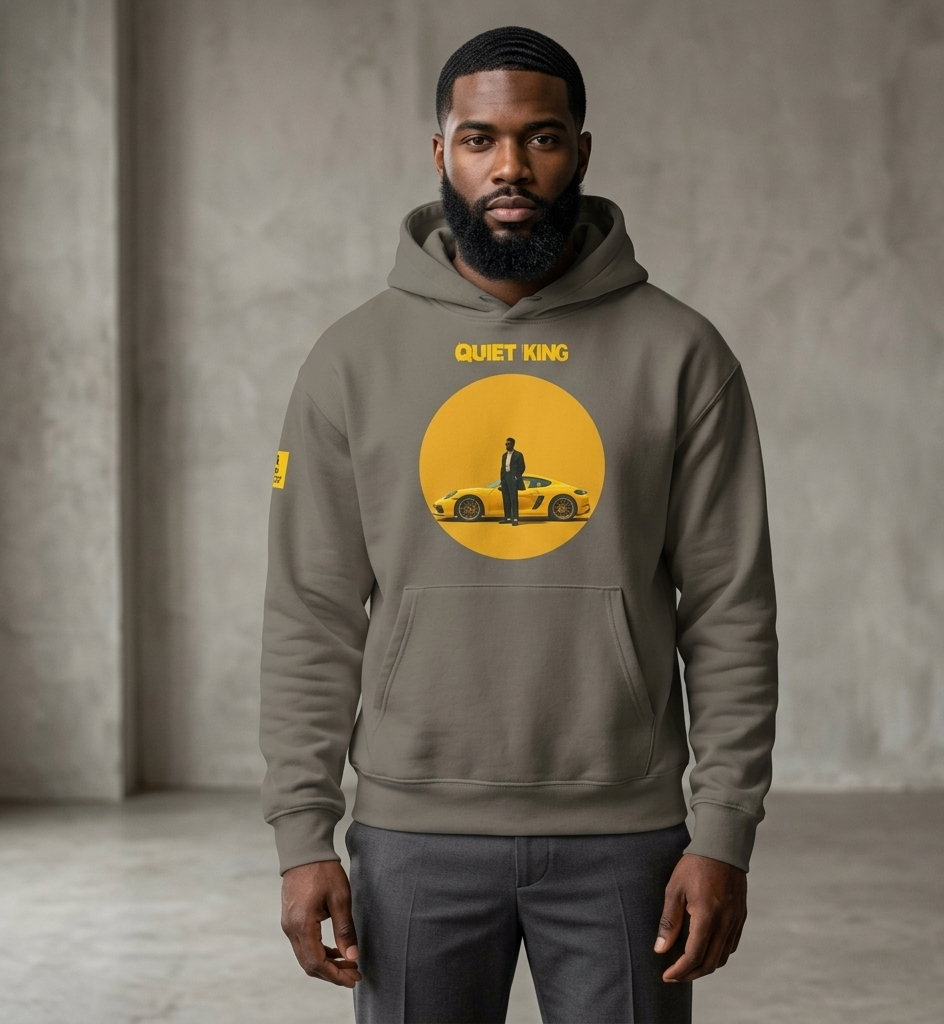Xantho Philos™ Oversized Hoodie in Asphalt for men, clean minimalist hoodie with premium heavyweight comfort