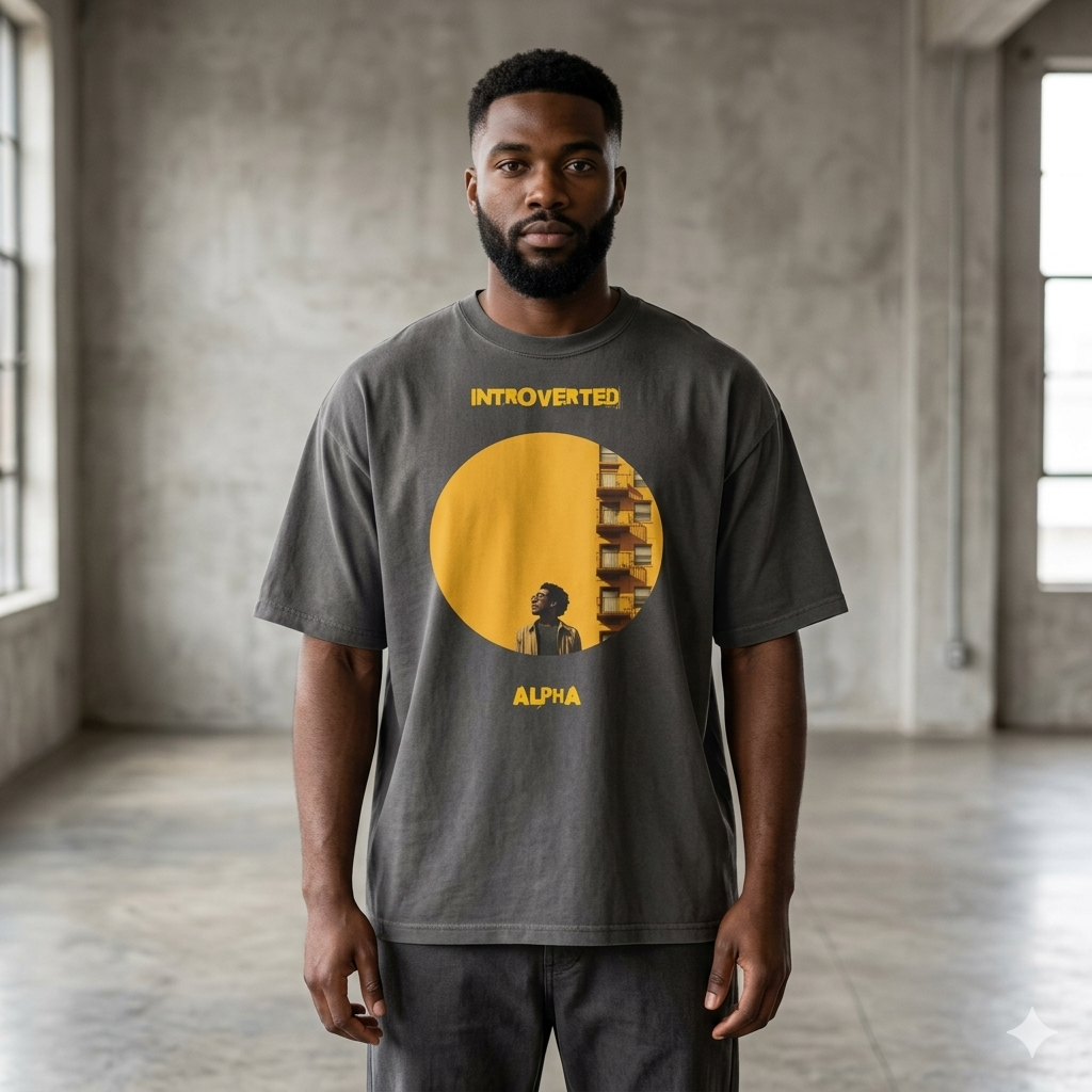 Xantho Philos™ Oversized Faded T-Shirt in Faded Black for men, vintage-wash streetwear with a relaxed oversized fit