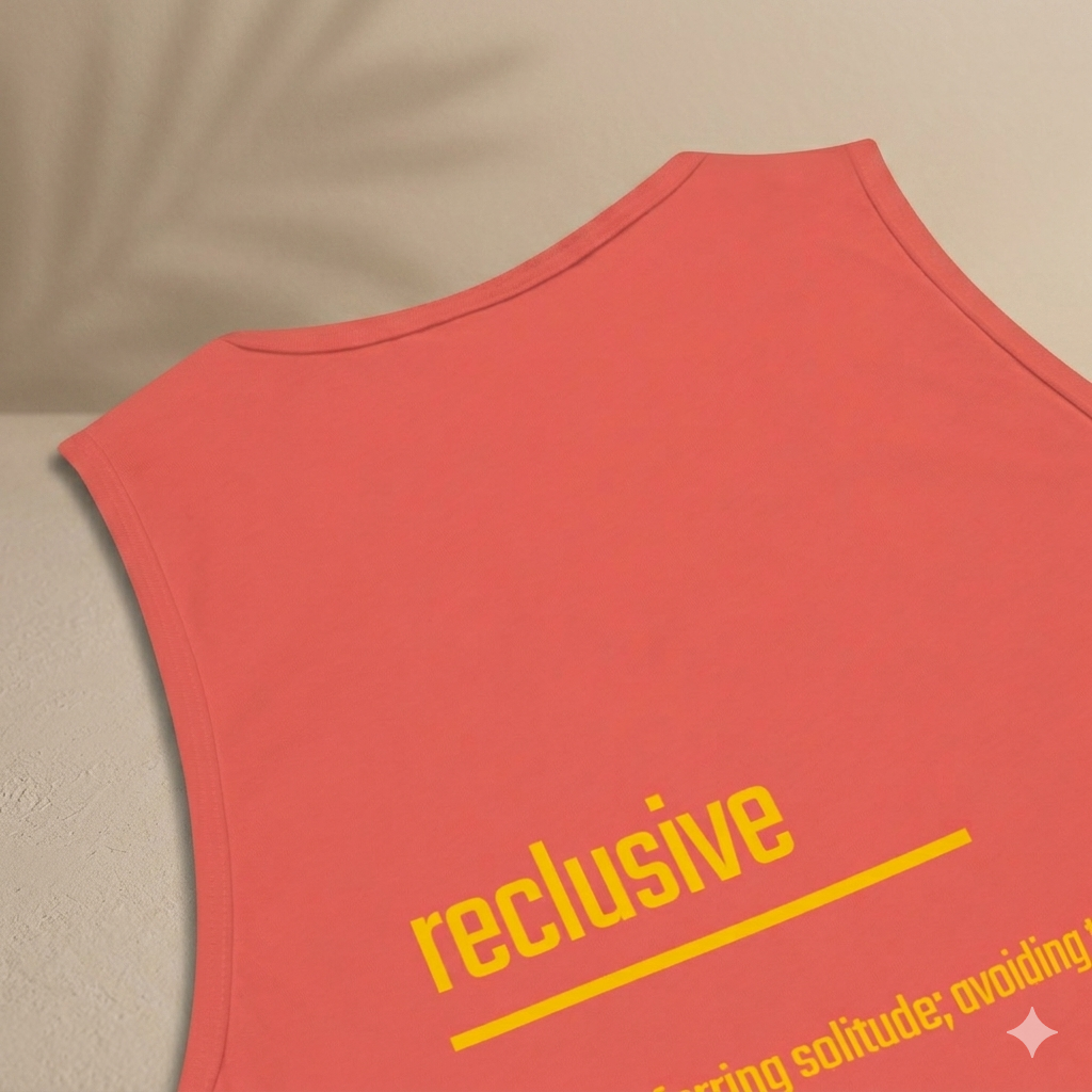 Xantho Philos™ Tank Top in Coral for men, lightweight summer tank top with a vibrant casual tone