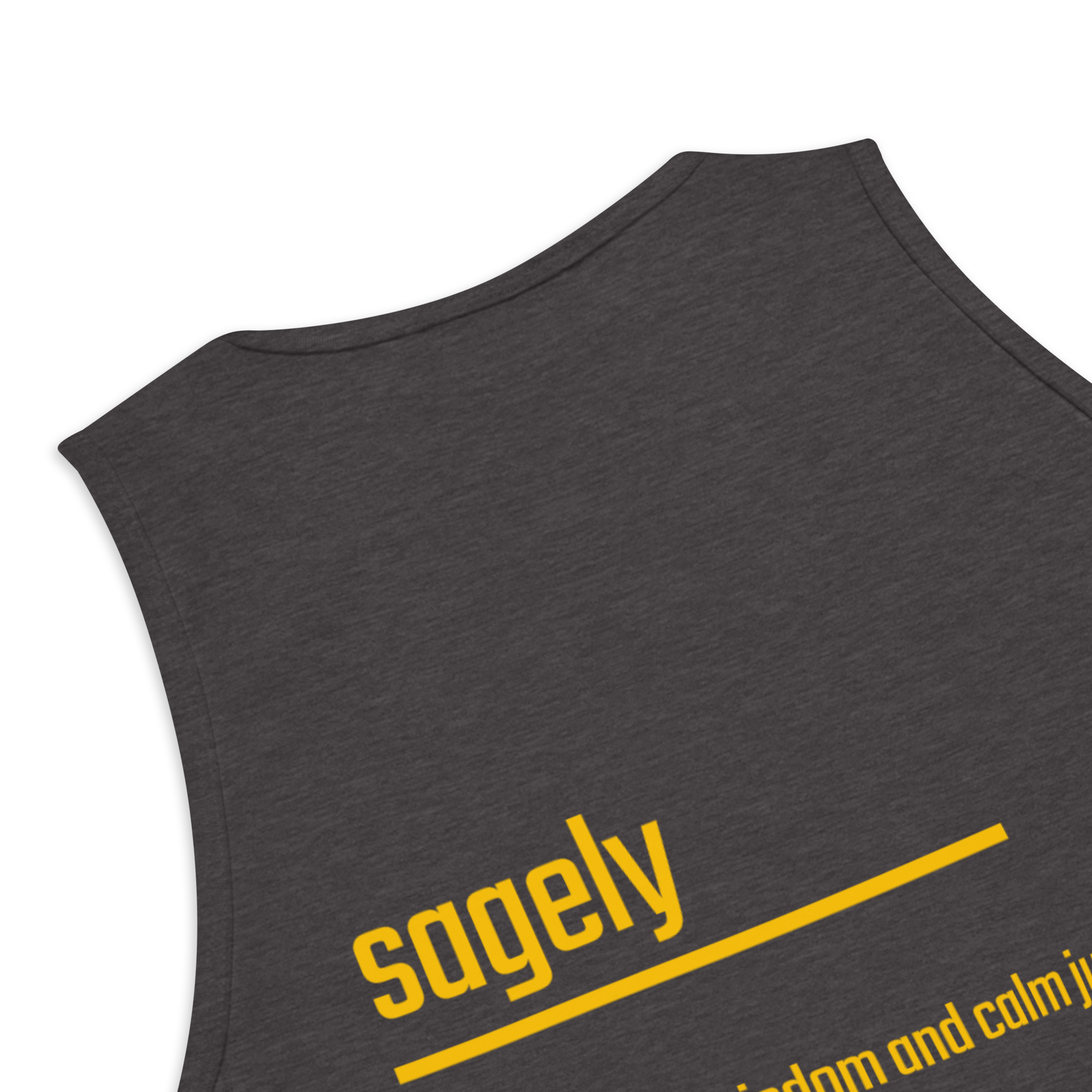 IntrovertedAlpha™ Tank Top in Charcoal Heather for men, soft-blend tank top with a clean everyday fit