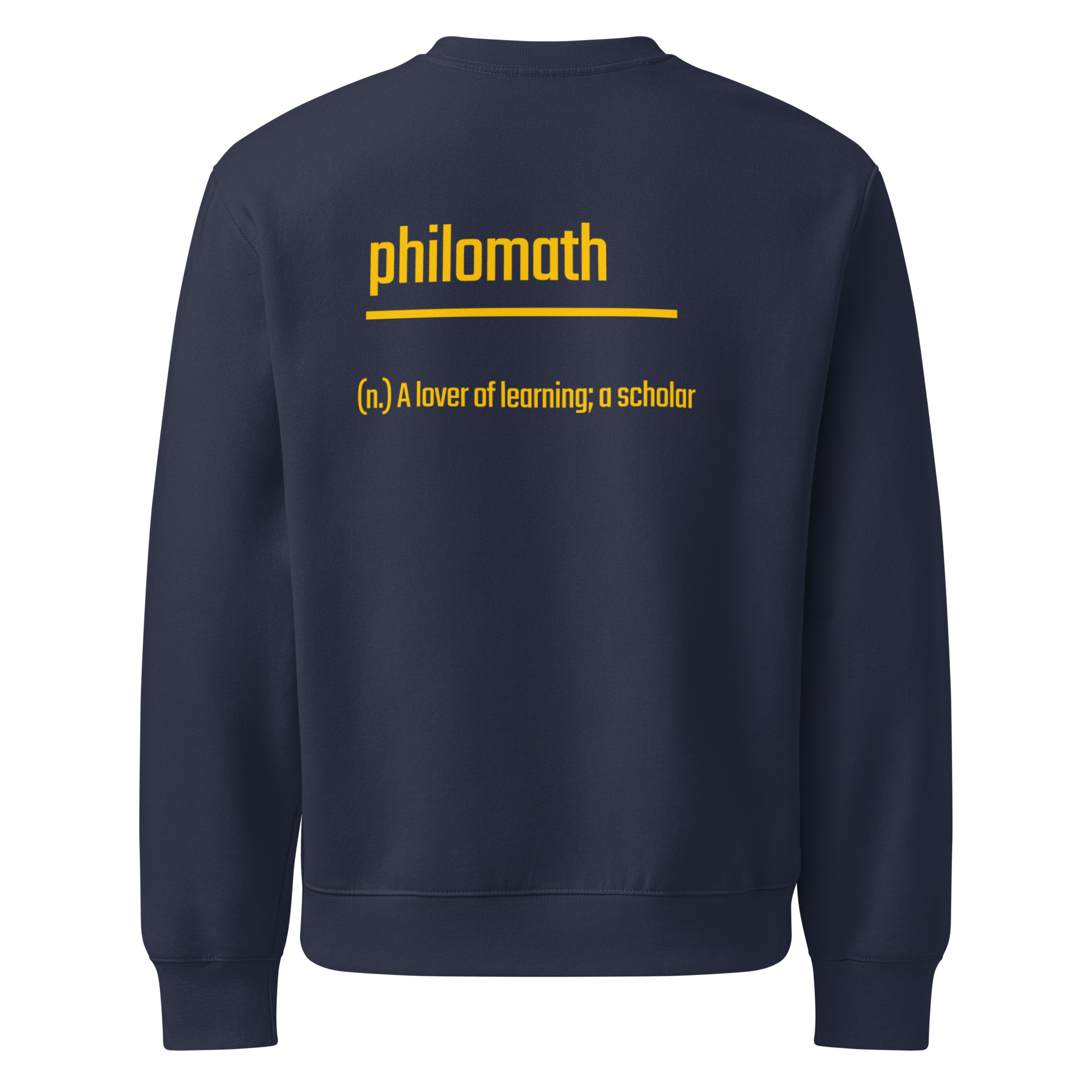 Xantho Philos™ Oversized Sweatshirt in Navy for men, minimalist premium sweatshirt with everyday streetwear style