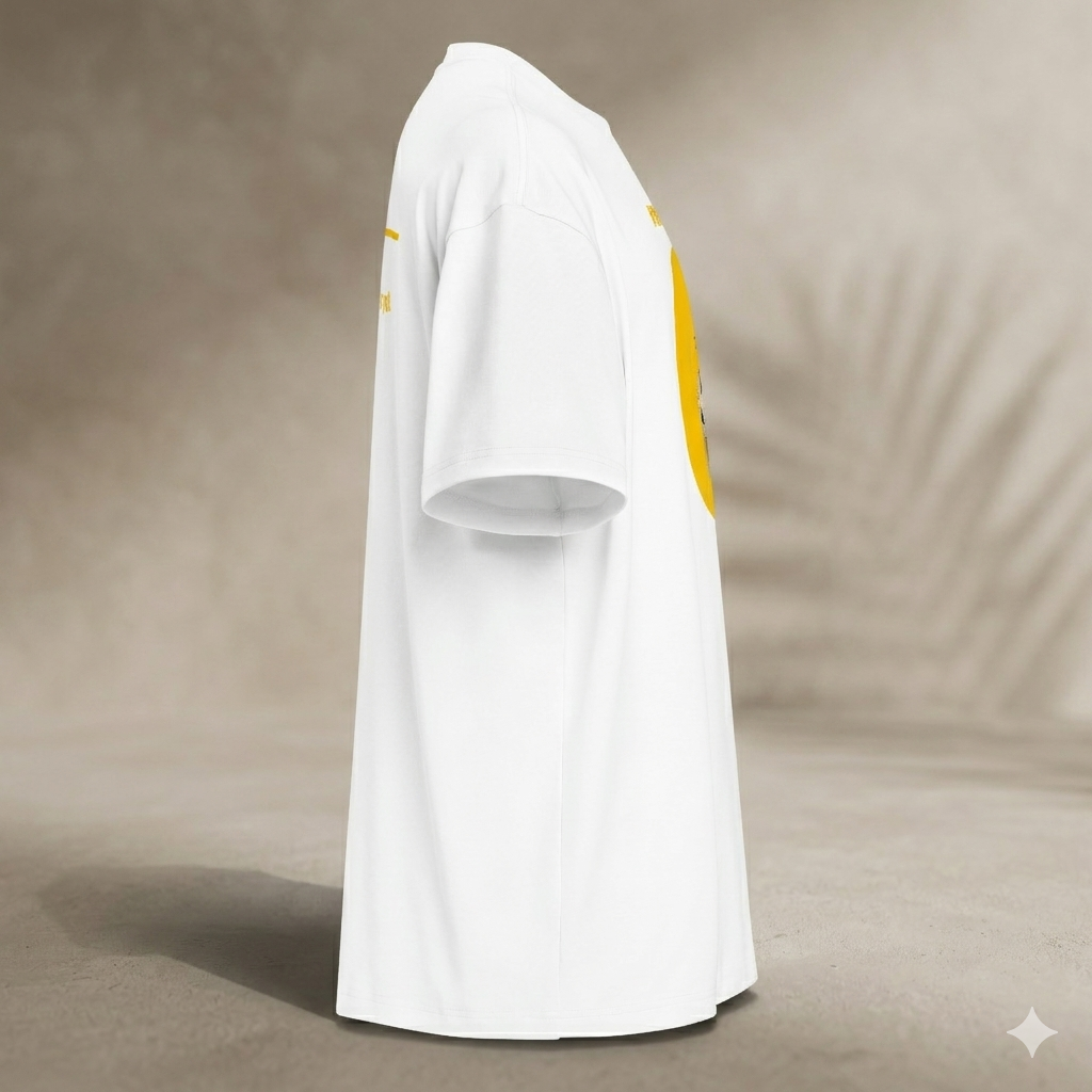 Xantho Philos™ Box Tee in White for men, crisp structured box tee with a clean premium finish