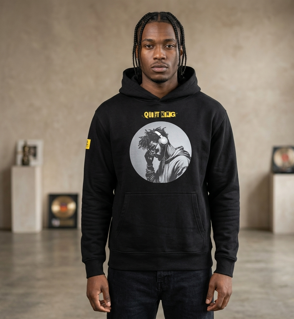 Xantho Philos™ Oversized Hoodie in Vintage Black for men, premium heavyweight streetwear with a relaxed oversized fit