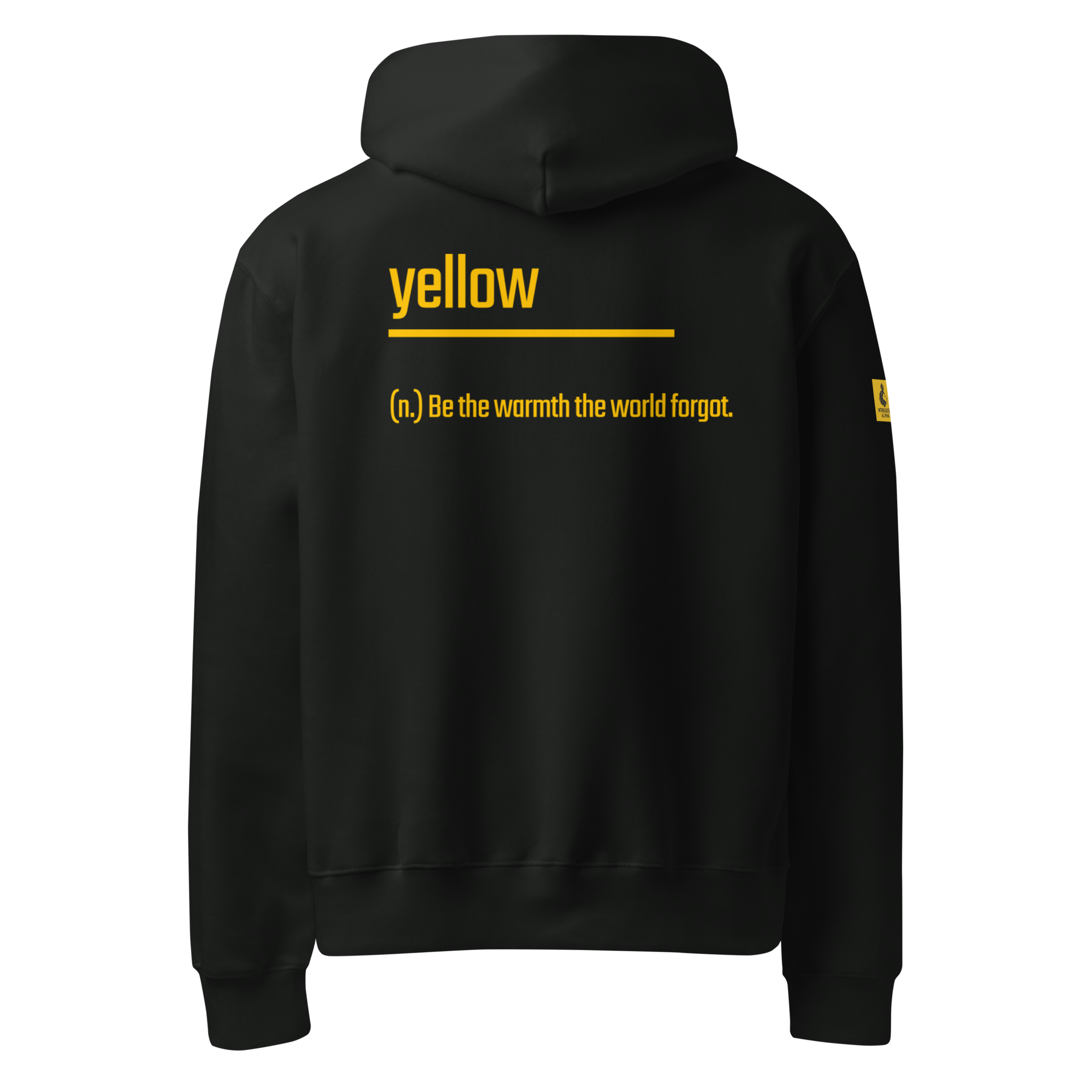 Xantho Philos™ Oversized Hoodie in Vintage Black for men, premium heavyweight streetwear with a relaxed oversized fit