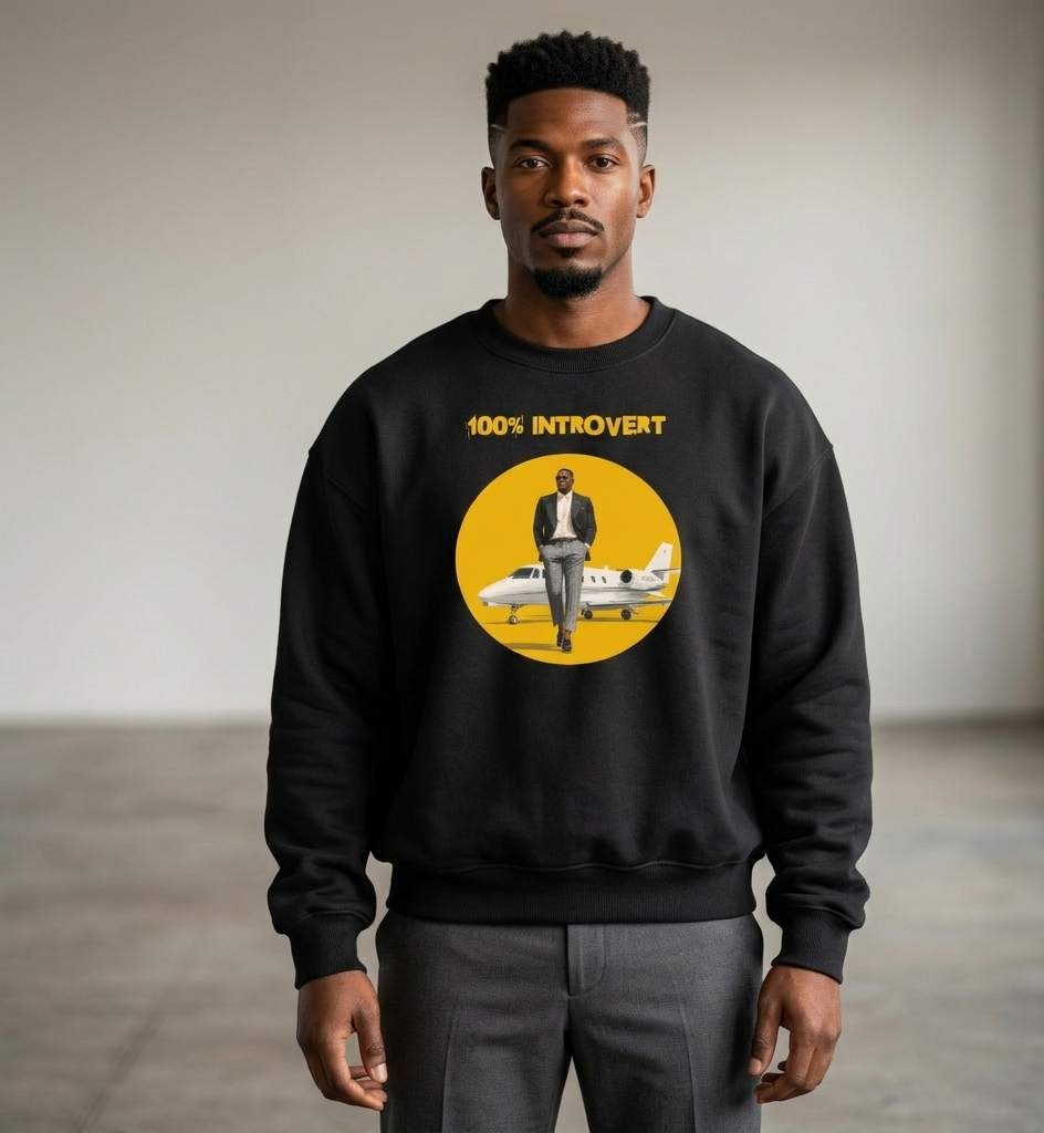 Xantho Philos™ Oversized Sweatshirt in Vintage Black for men, washed heavyweight sweatshirt with a relaxed oversized fit