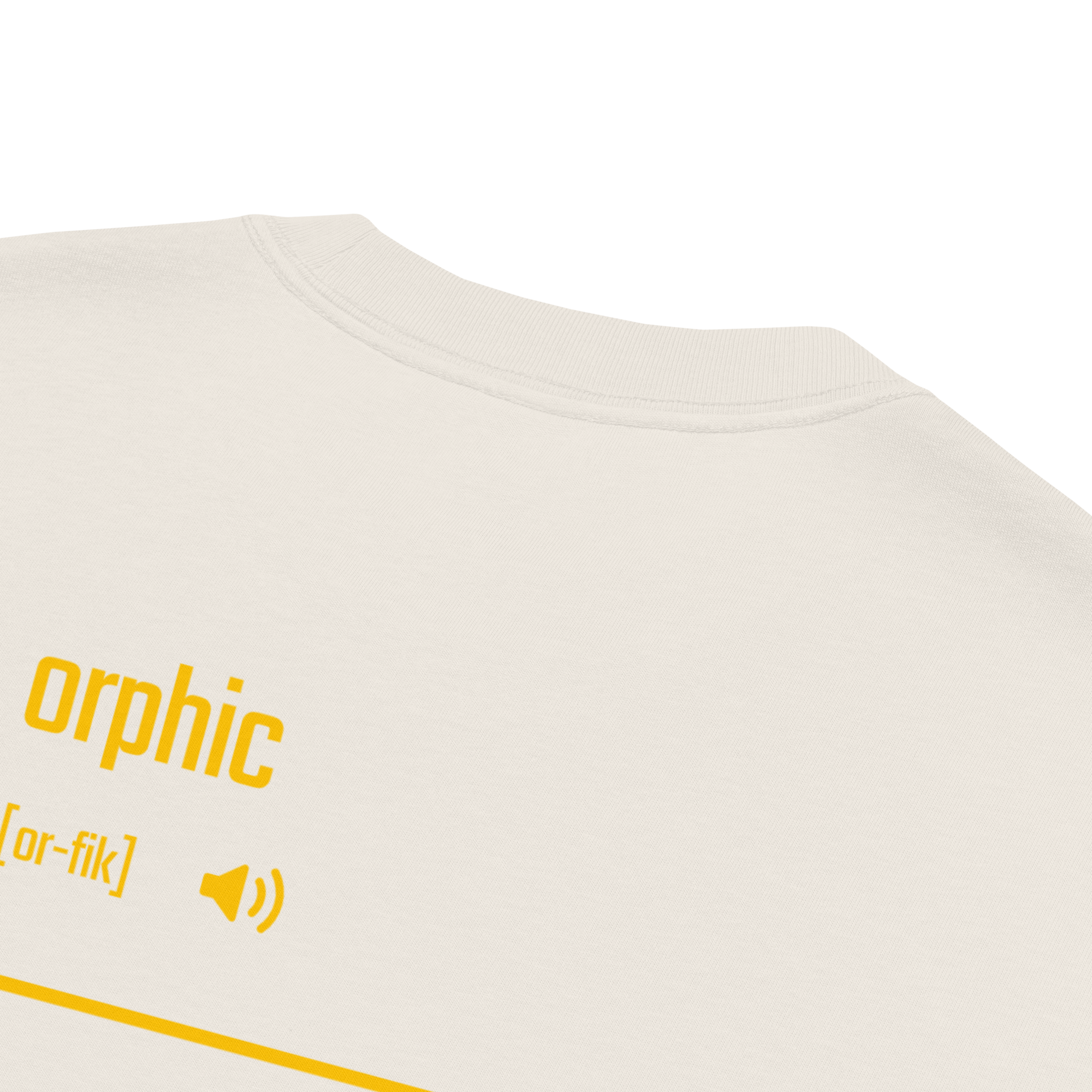 IntrovertedAlpha™ Oversized Faded T-Shirt in Faded Bone for men, soft neutral oversized T-shirt with a minimalist streetwear feel