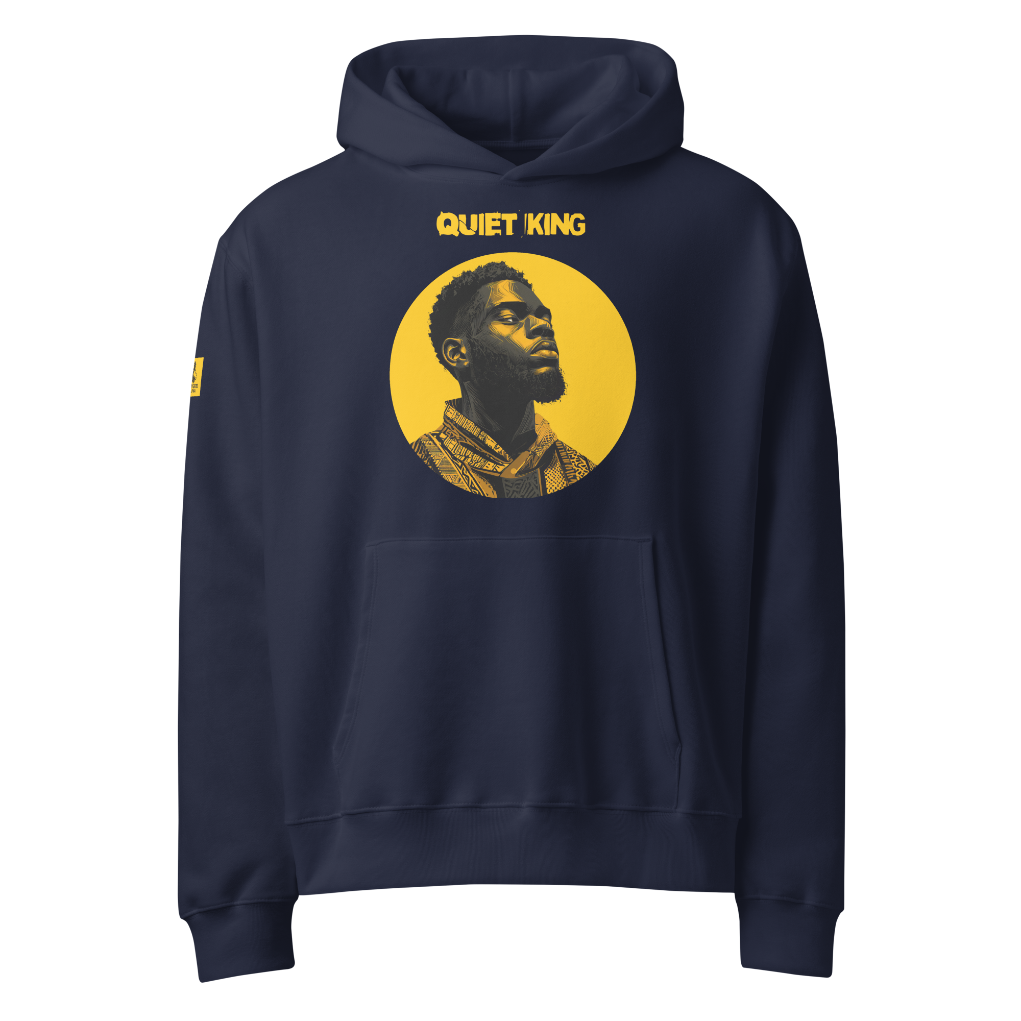 Xantho Philos™ Oversized Hoodie in Navy for men, minimalist heavyweight hoodie with a relaxed streetwear fit
