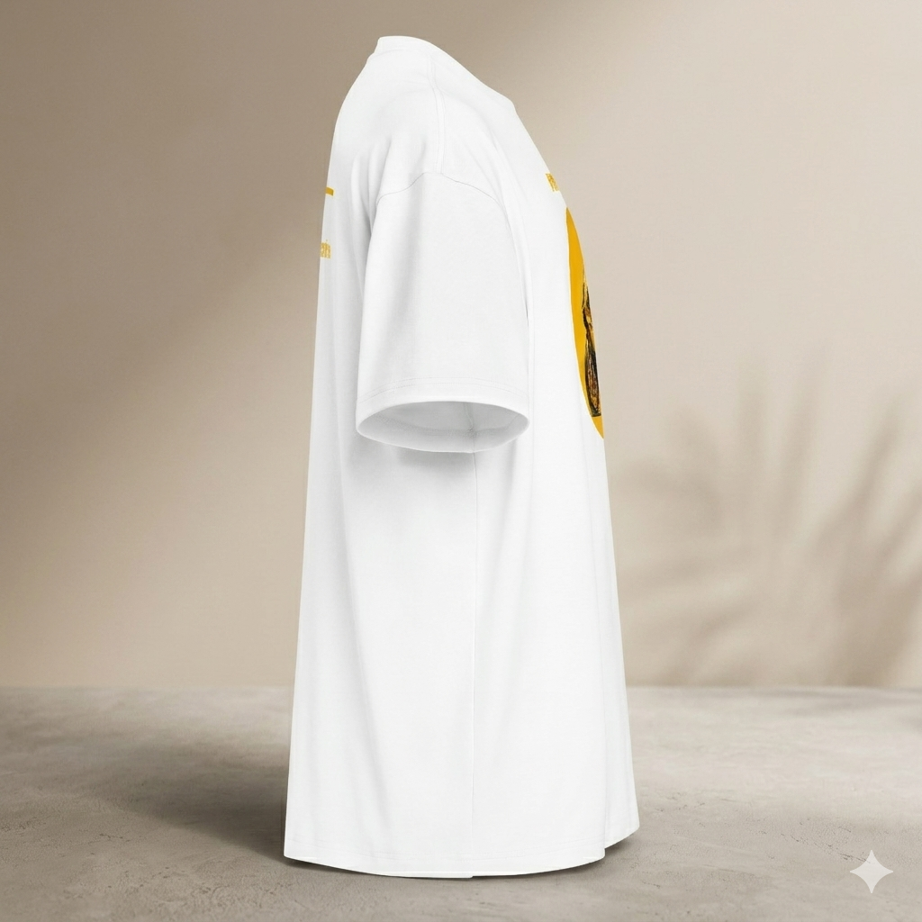 Xantho Philos™ Box Tee in White for men, crisp structured box tee with a clean premium finish