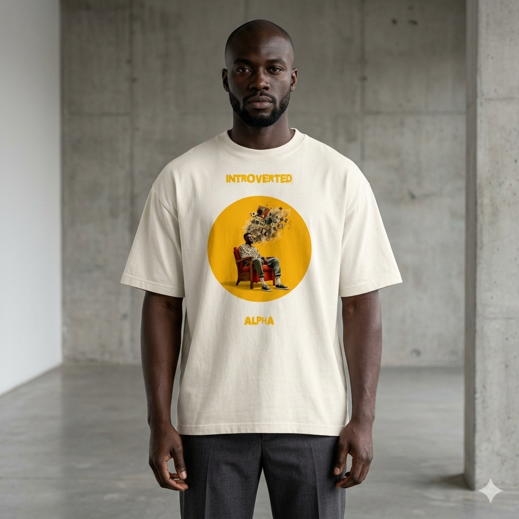 Xantho Philos™ Oversized Faded T-Shirt in Faded Bone for men, soft neutral oversized T-shirt with a minimalist streetwear feel