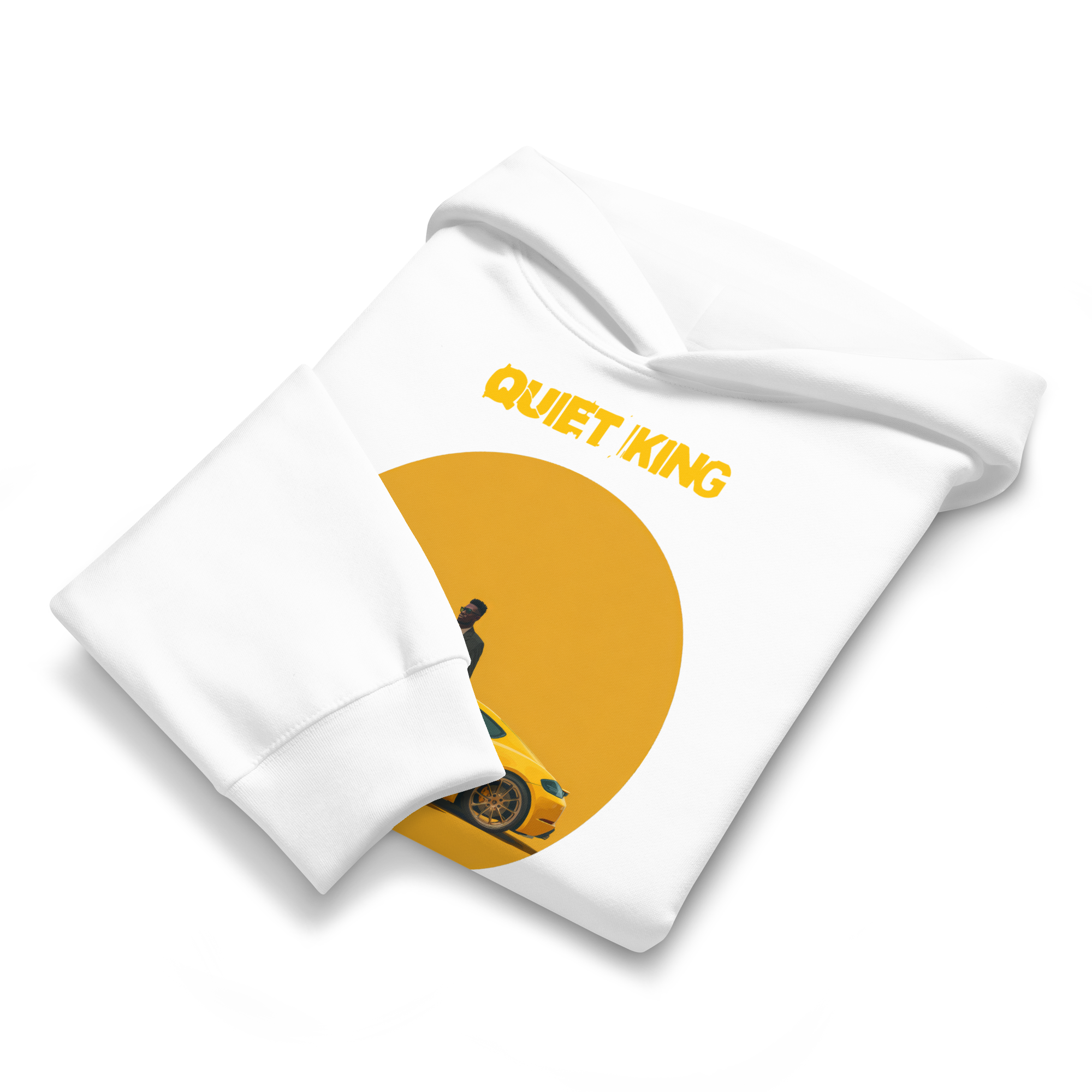 Xantho Philos™ Oversized Hoodie in White for men, crisp minimalist oversized hoodie with premium streetwear appeal