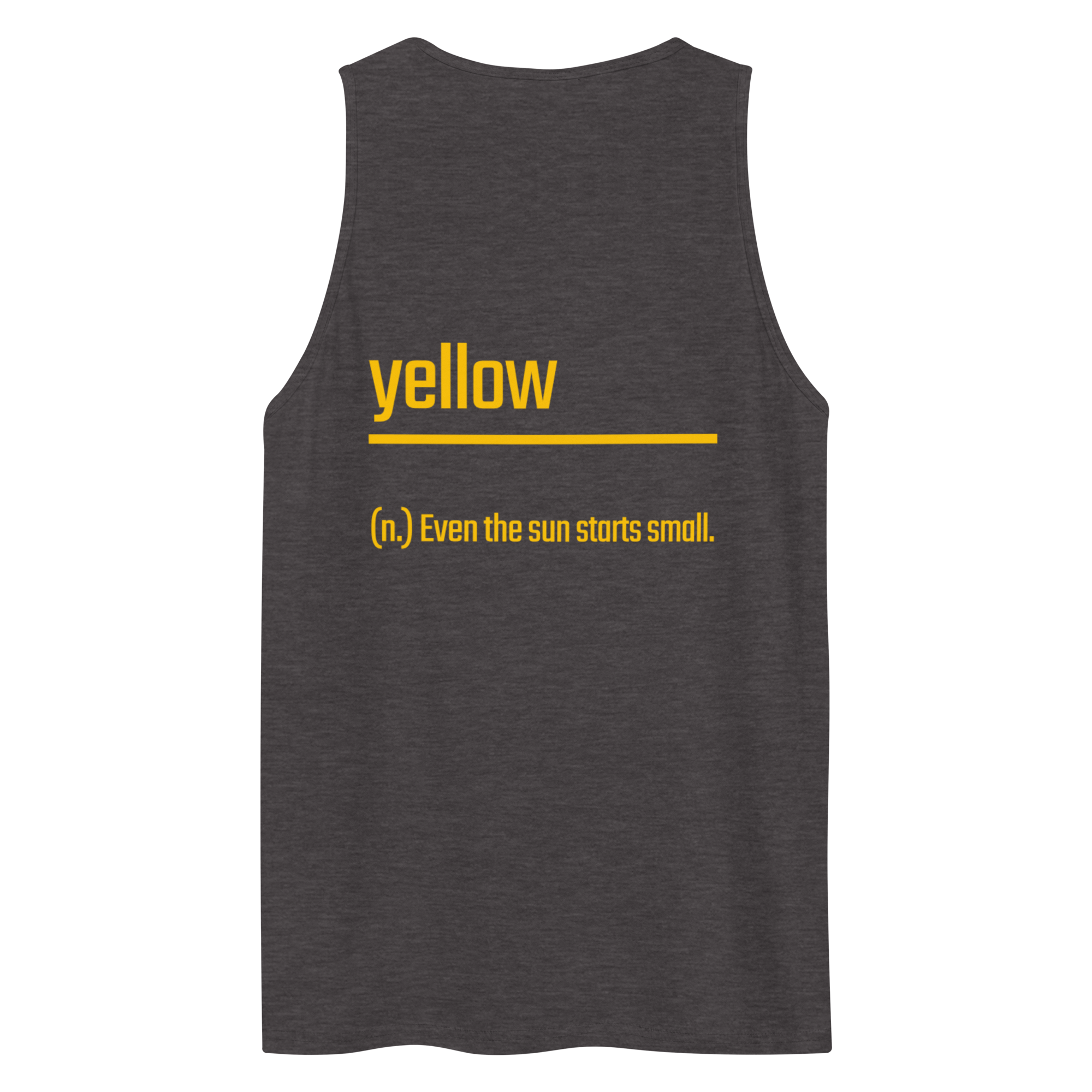 Xantho Philos™ Tank Top in Charcoal Heather for men, soft-blend tank top with a clean everyday fit