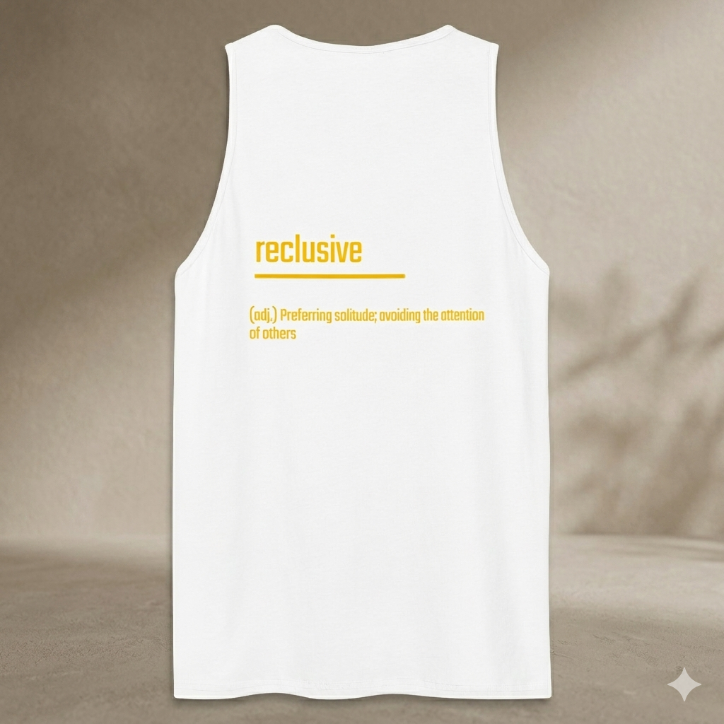 Xantho Philos™ Tank Top in White for men, crisp minimalist tank top with a breathable everyday fit