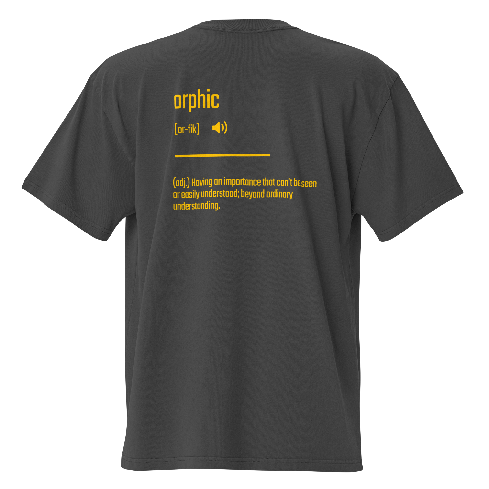 IntrovertedAlpha™ Oversized Faded T-Shirt in Faded Black for men, vintage-wash streetwear with a relaxed oversized fit