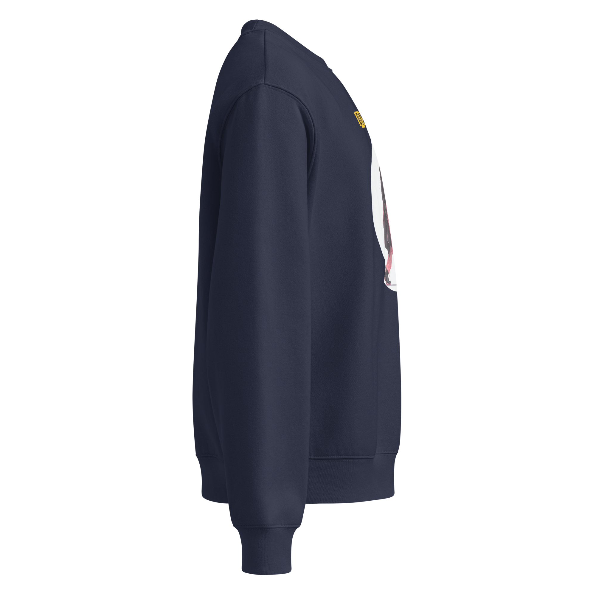 IntrovertedAlpha™ Oversized Sweatshirt in Navy for men, minimalist premium sweatshirt with everyday streetwear style