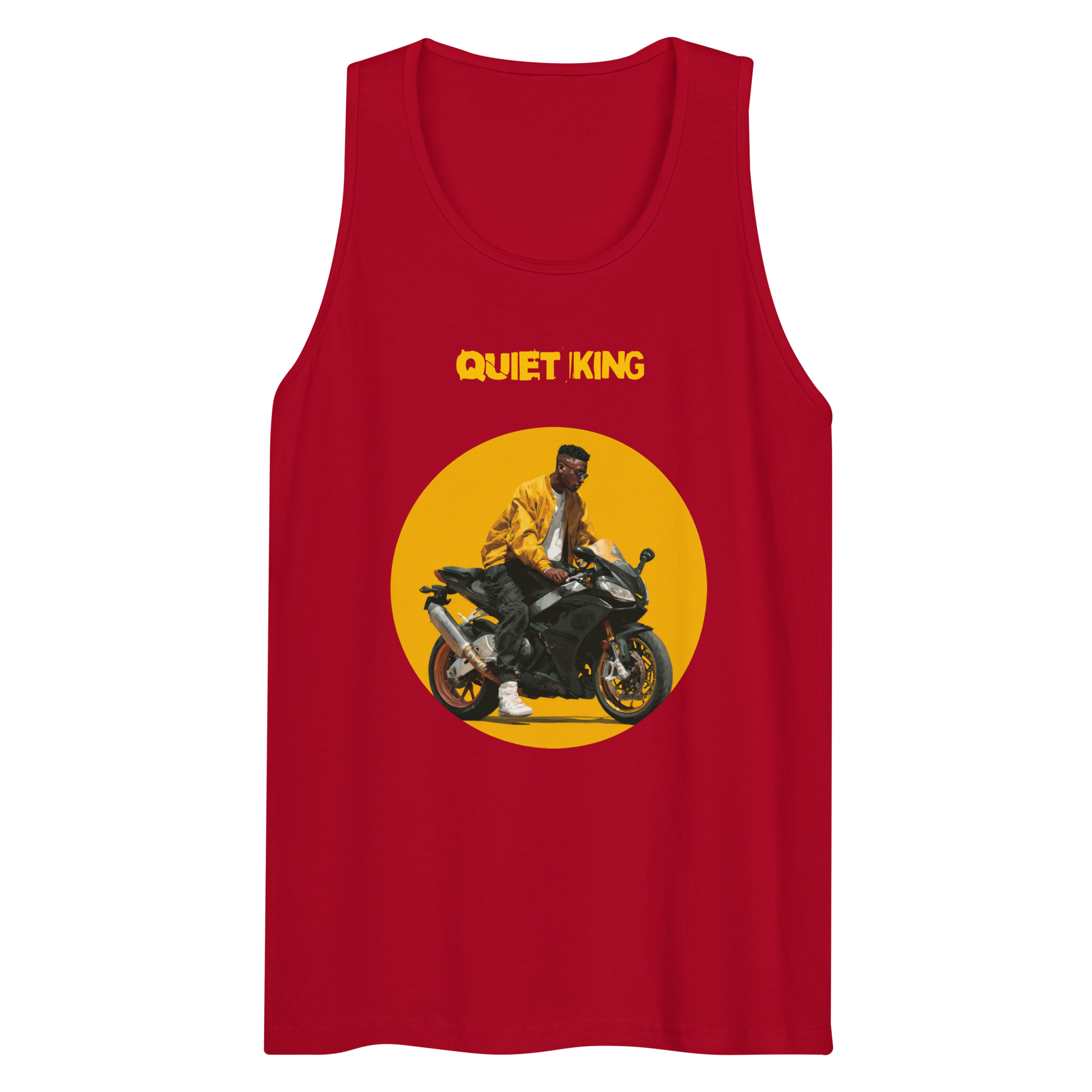 Xantho Philos™ Tank Top in Red for men, bold premium tank top with lightweight streetwear style
