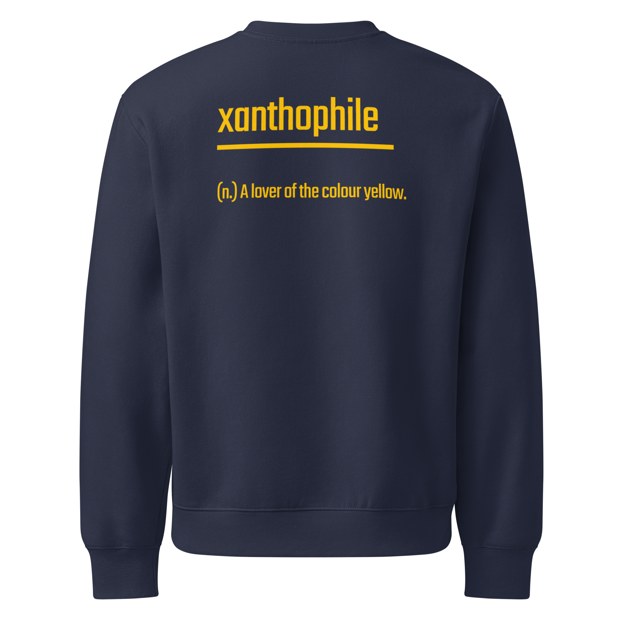 Xantho Philos™ Oversized Sweatshirt in Navy for men, minimalist premium sweatshirt with everyday streetwear style