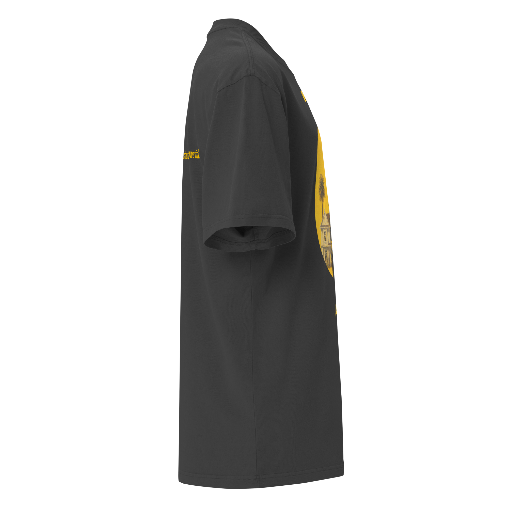 Xantho Philos™ Oversized Faded T-Shirt in Faded Black for men, vintage-wash streetwear with a relaxed oversized fit