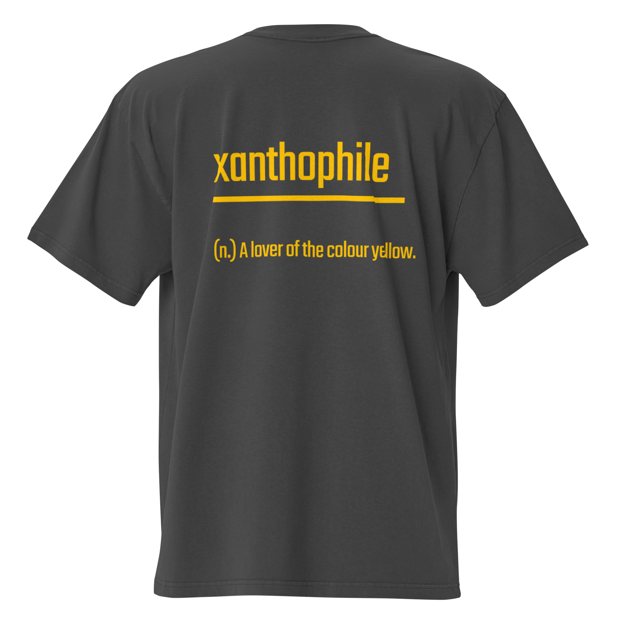 Xantho Philos™ Oversized Faded T-Shirt in Faded Black for men, vintage-wash streetwear with a relaxed oversized fit