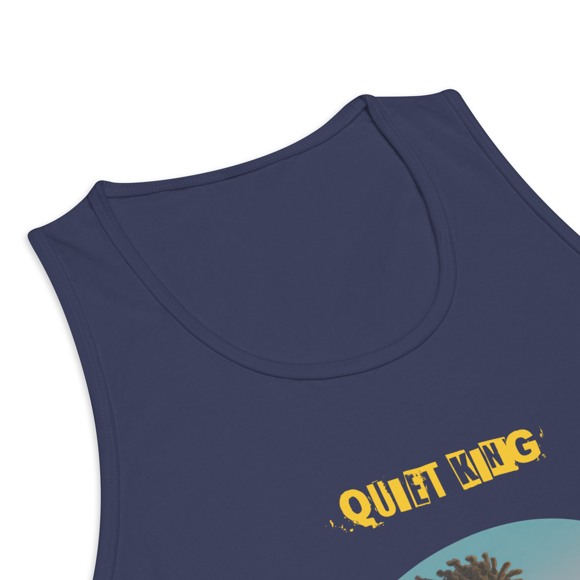 IntrovertedAlpha™ Tank Top in Harbor Blue for men, lightweight premium tank top with a clean casual tone