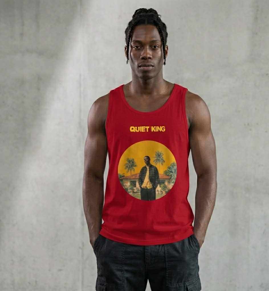 Xantho Philos™ Tank Top in Red for men, bold premium tank top with lightweight streetwear style