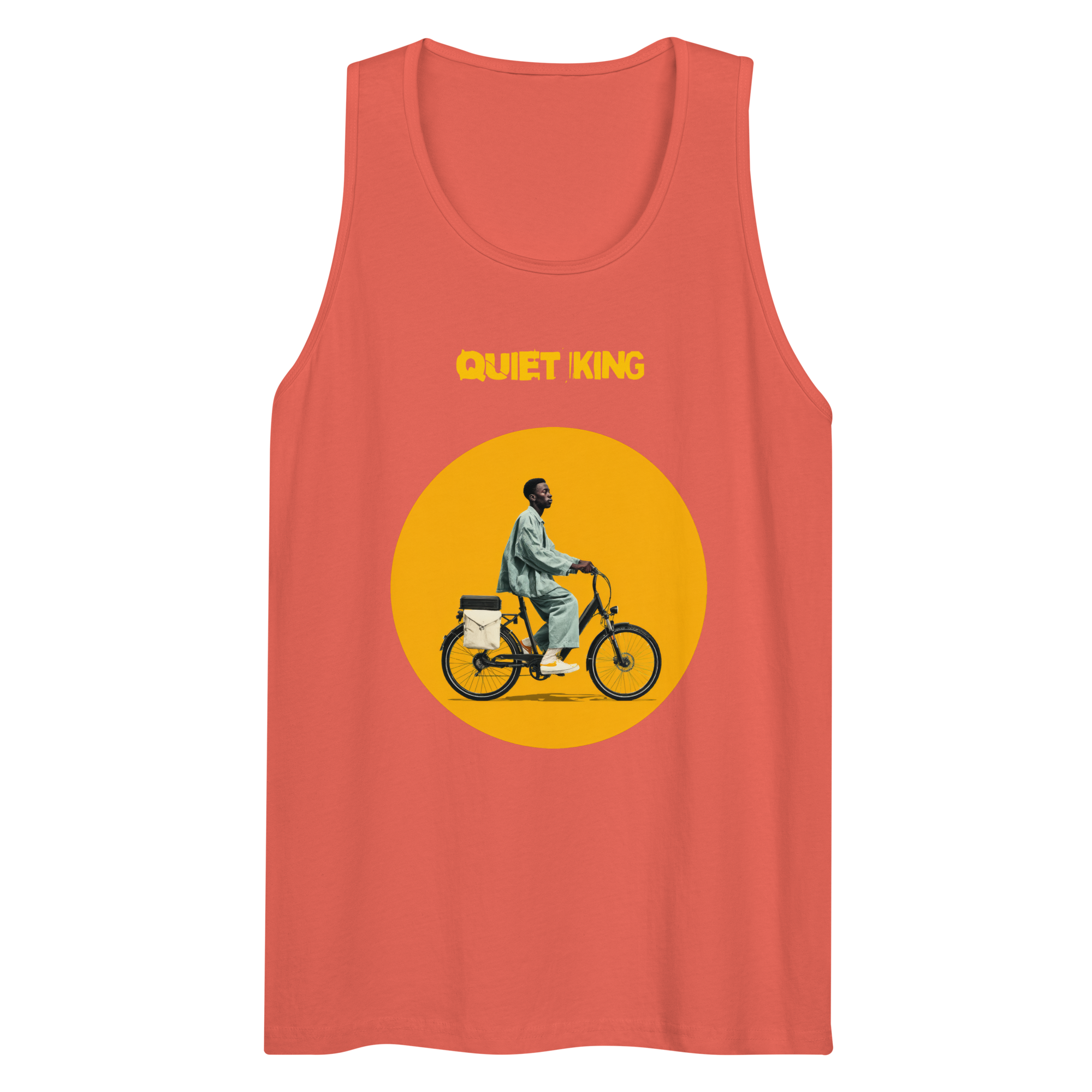 Xantho Philos™ Tank Top in Coral for men, lightweight summer tank top with a vibrant casual tone